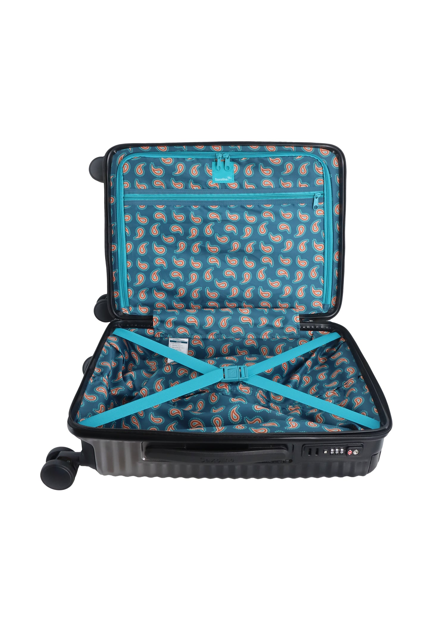 Mooie Saxoline blue koffers daar reist U graag mee