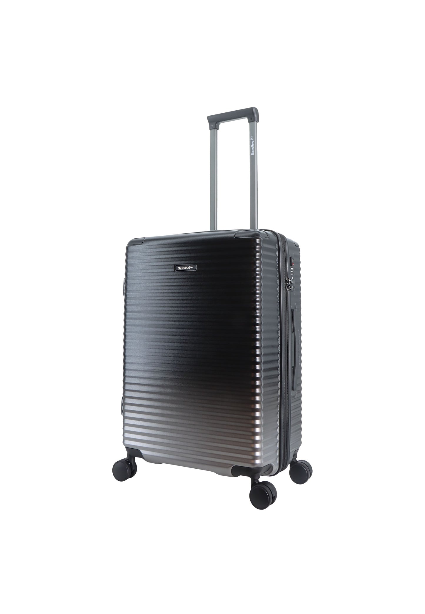Saxaoline Blue Elite harde koffer / Trolley / Reiskoffer - (Medium) Zwart