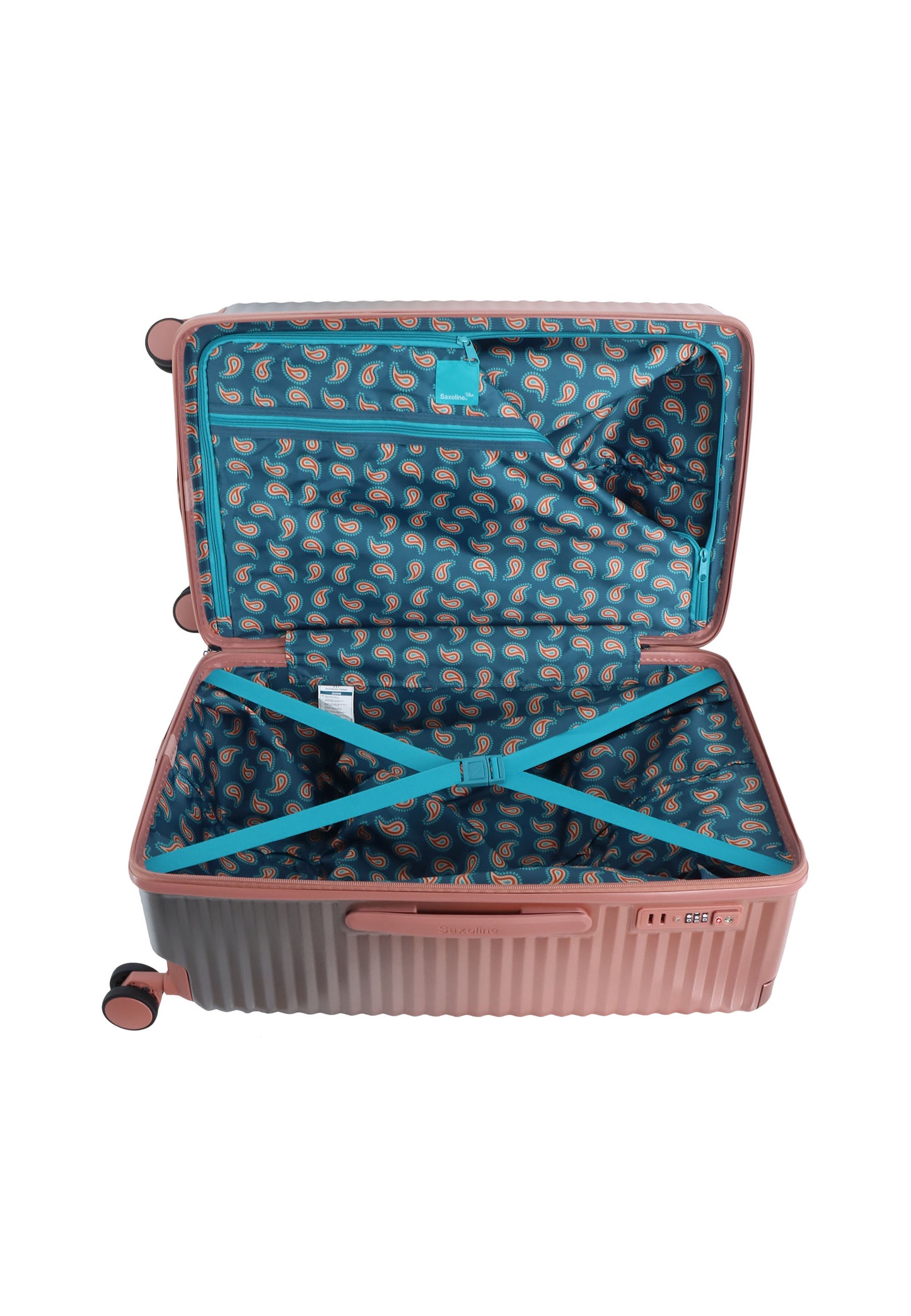 Saxaoline Blue Elite Trunk harde koffer / Trolley / Reiskoffer - (Medium) Roze