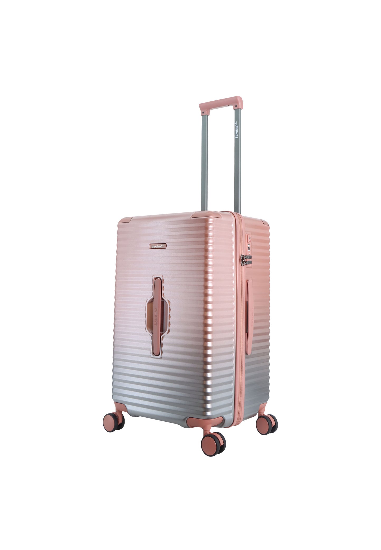 Saxaoline Blue Elite Trunk harde koffer / Trolley / Reiskoffer - (Medium) Roze