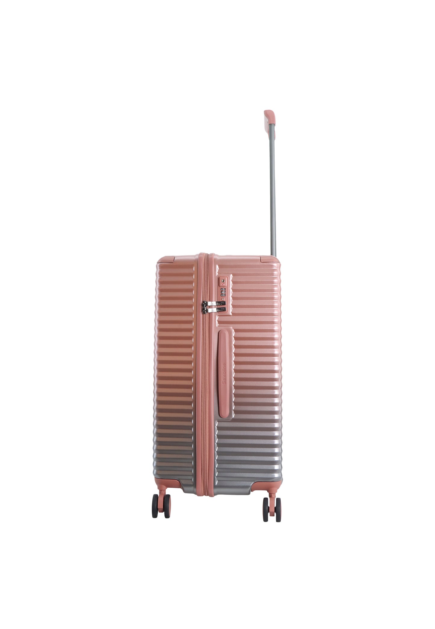 Saxaoline Blue Elite Trunk harde koffer / Trolley / Reiskoffer - (Medium) Roze
