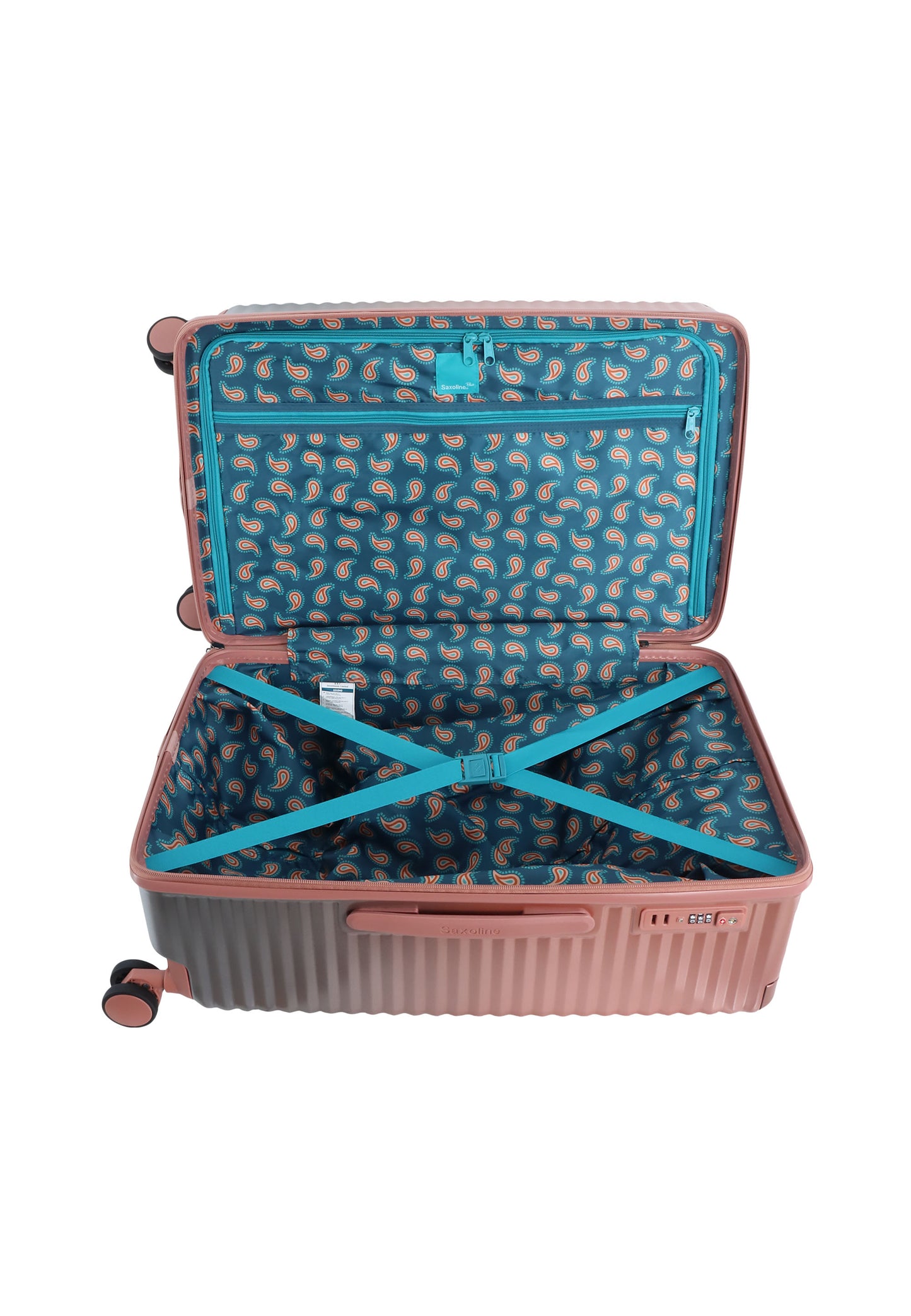 Saxaoline Blue Elite Trunk harde koffer / Trolley / Reiskoffer - (Medium) Roze