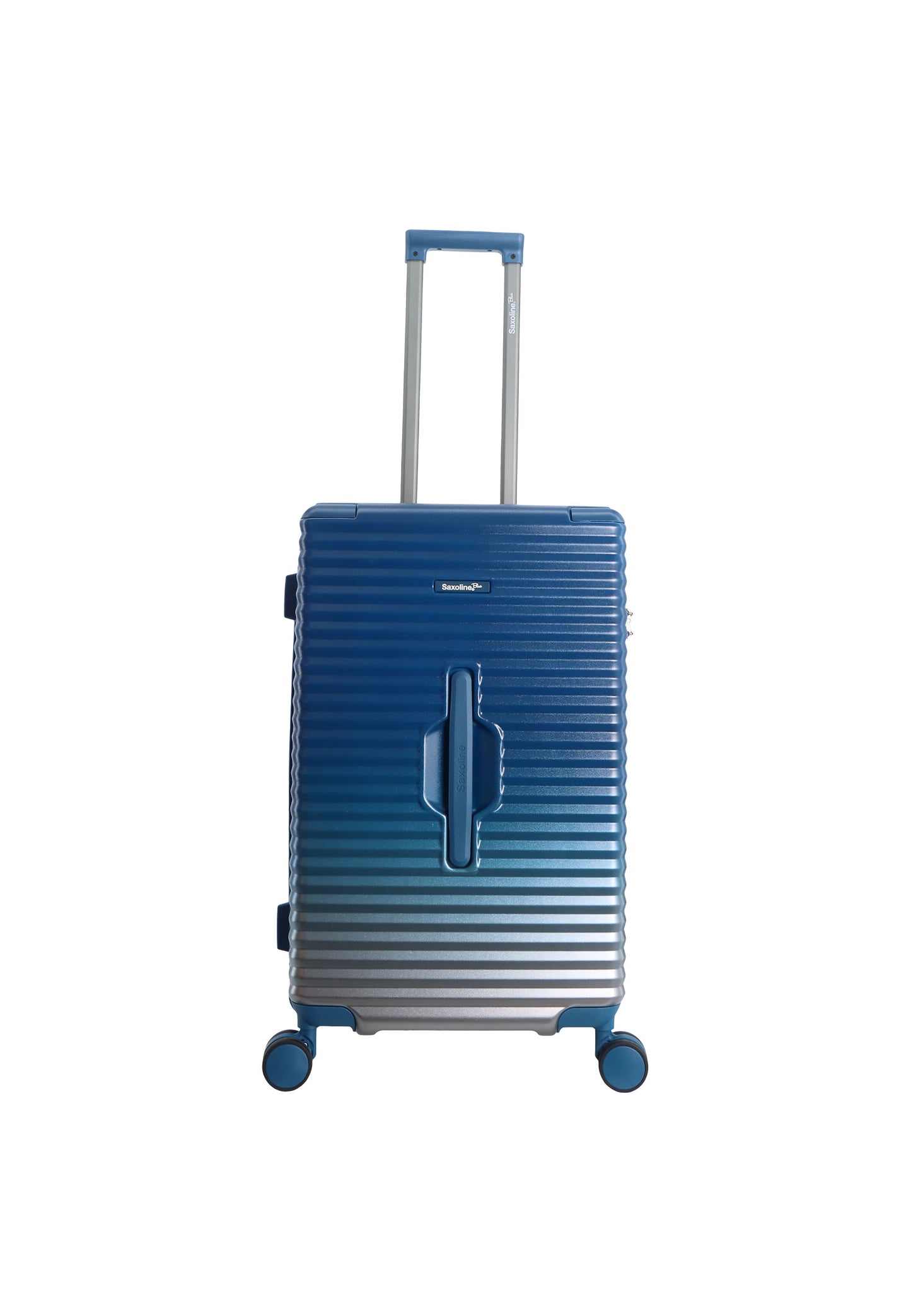 Saxaoline Blue Elite Trunk harde koffer / Trolley / Reiskoffer - (Medium) Blauw