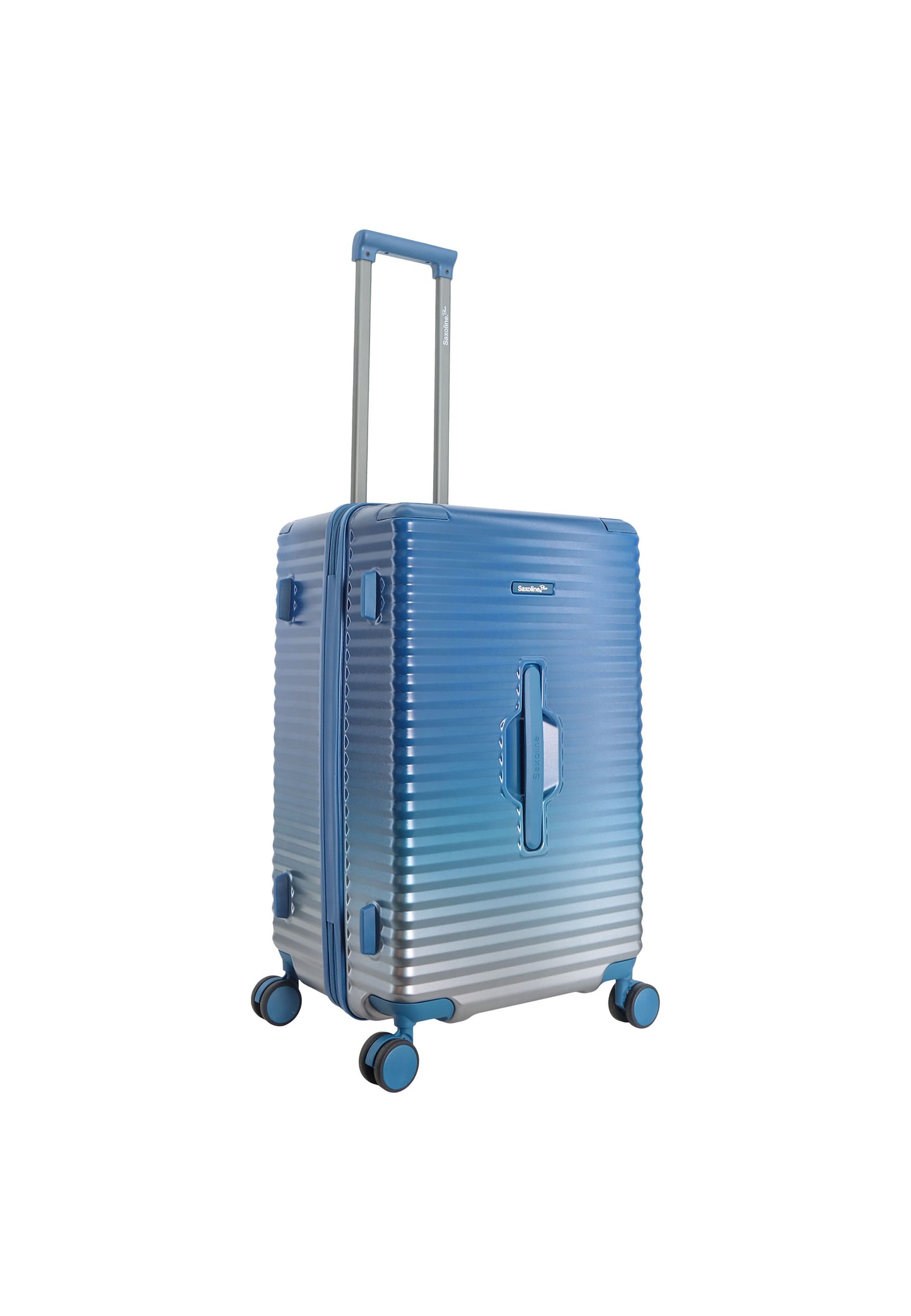 Saxaoline Blue Elite Trunk harde koffer / Trolley / Reiskoffer - (Medium) Blauw