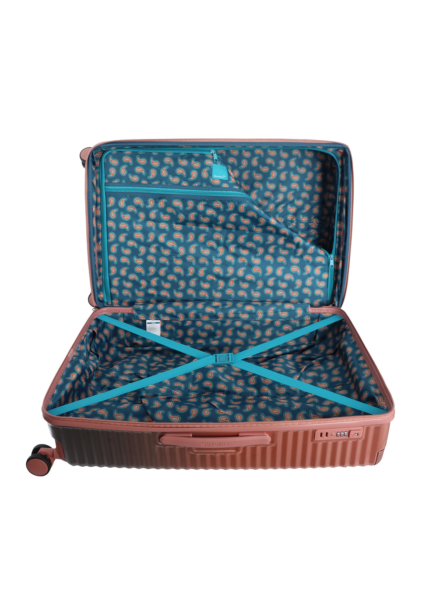 Saxoline Blue - Elite | Harde koffer / Trolley / Reiskoffer - (Large) Roze