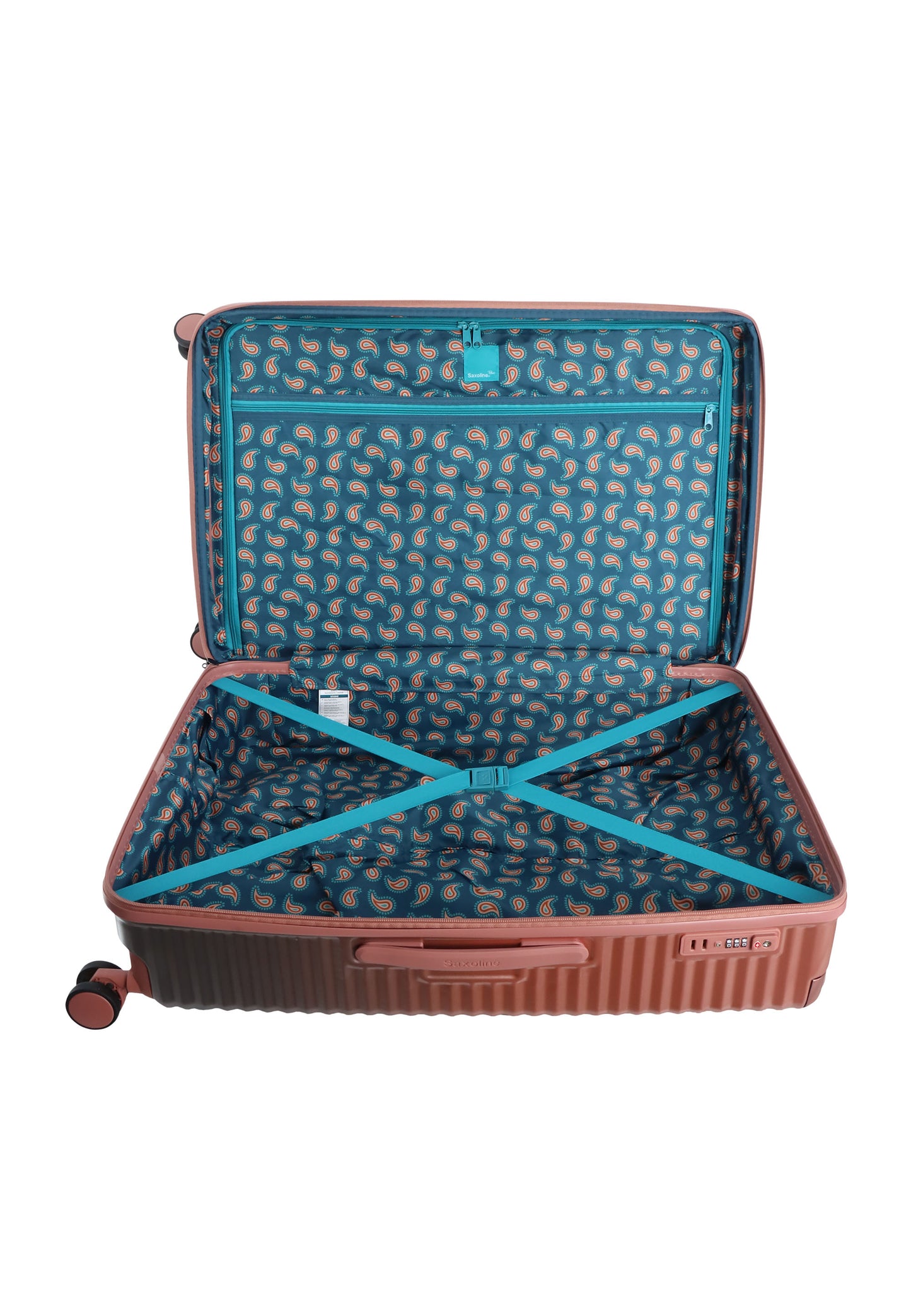 Saxoline Blue - Elite | Harde koffer / Trolley / Reiskoffer - (Large) Roze