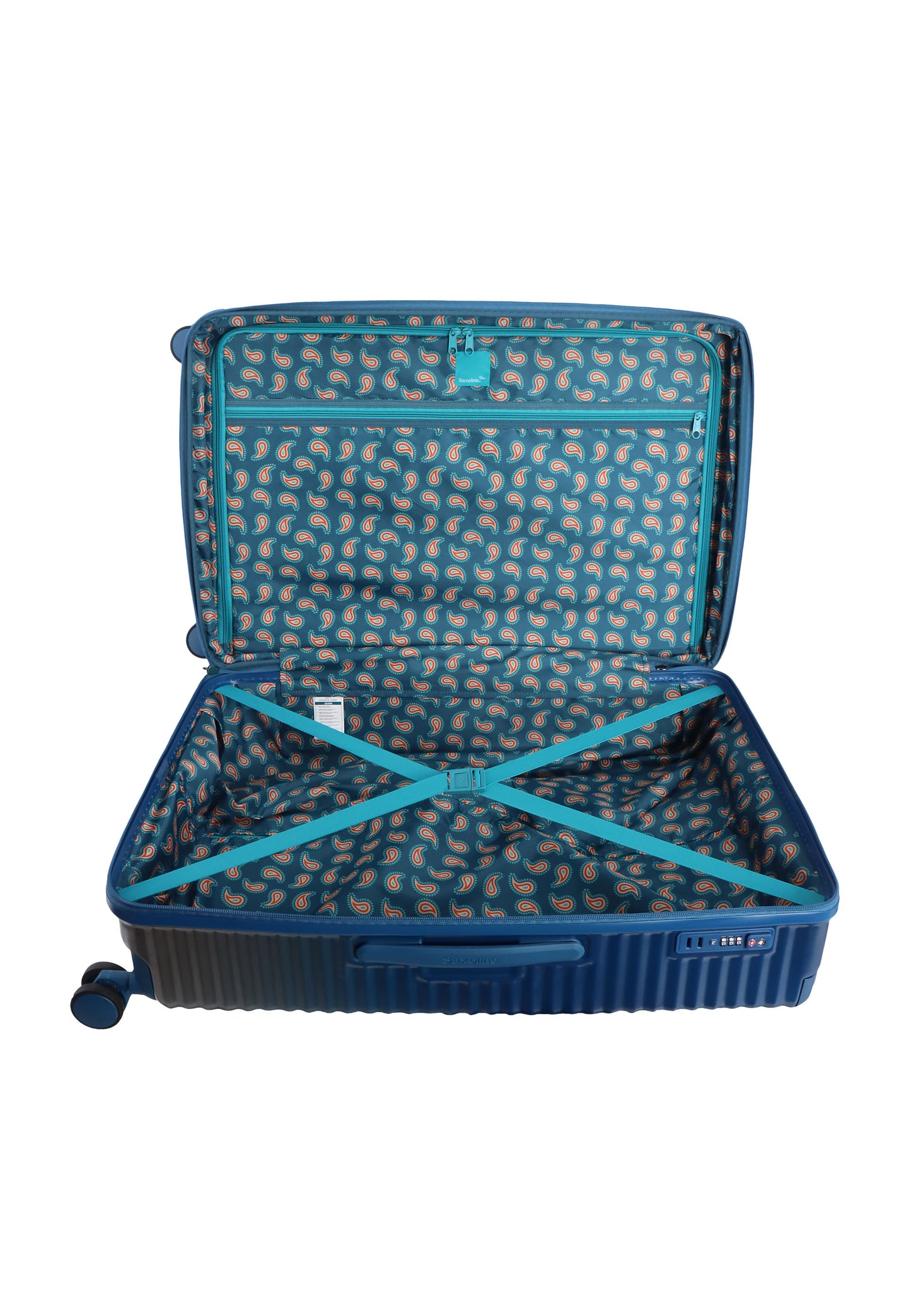 Saxoline Blue - Elite | Harde koffer set / Trolley set / Reiskoffer set - (S/M/L) Blauw