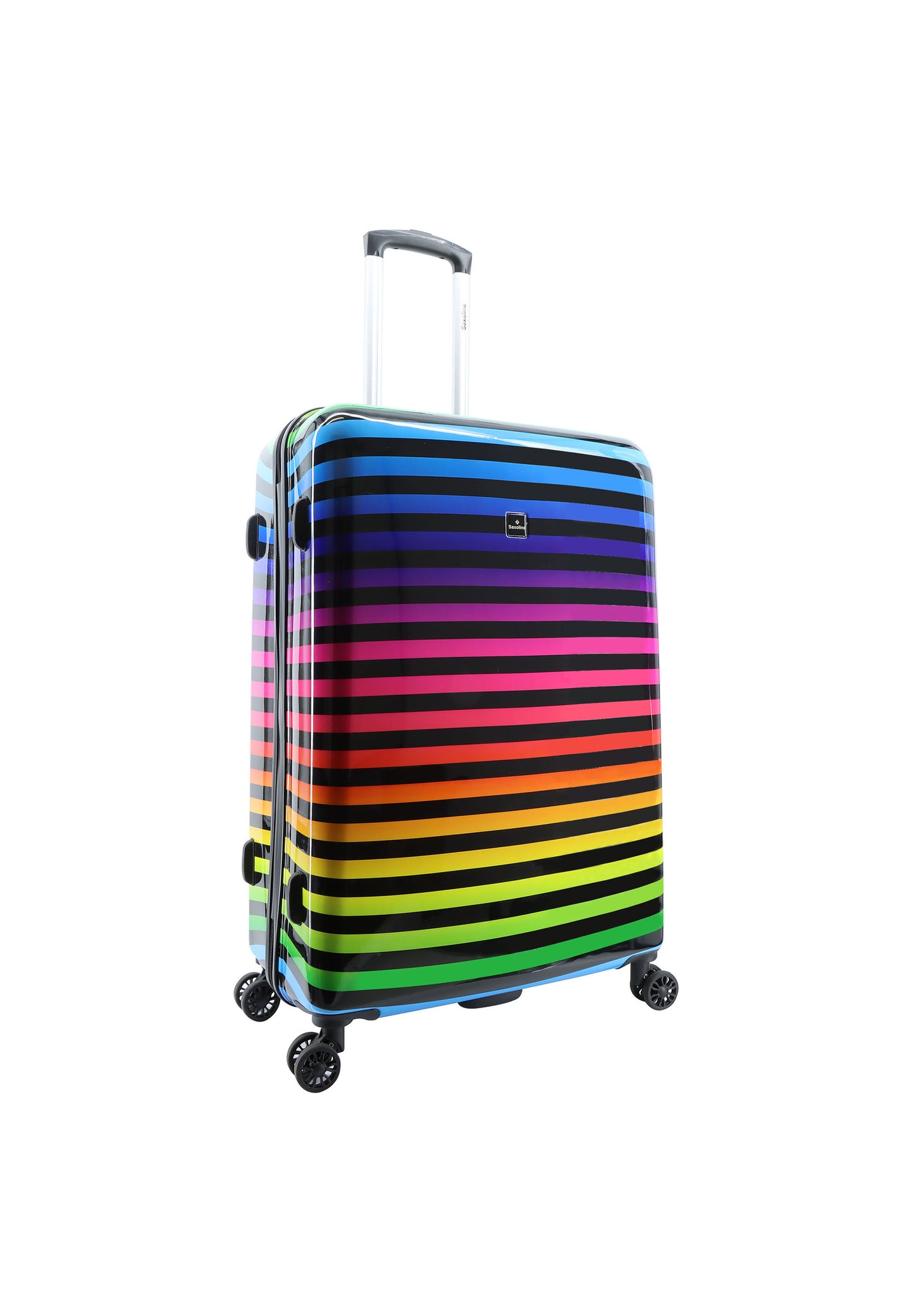 Saxoline Harde Koffer / Trolley / Reiskoffer - 74 cm (Large) - Color Strip Print