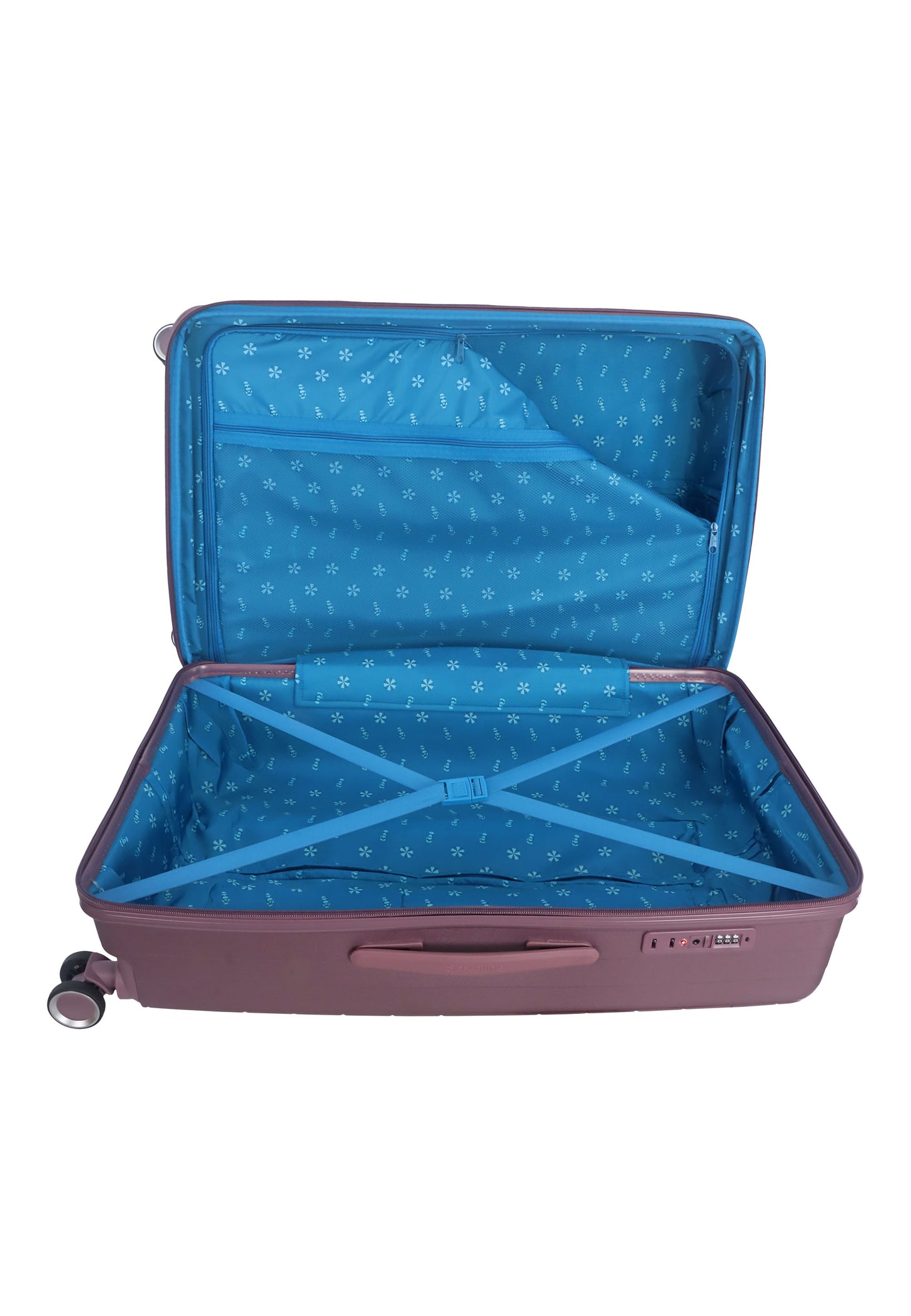 Saxoline Blue - Resort | Ensemble valise rigide / valise à roulettes / valise de voyage - S/M/L - Violet
