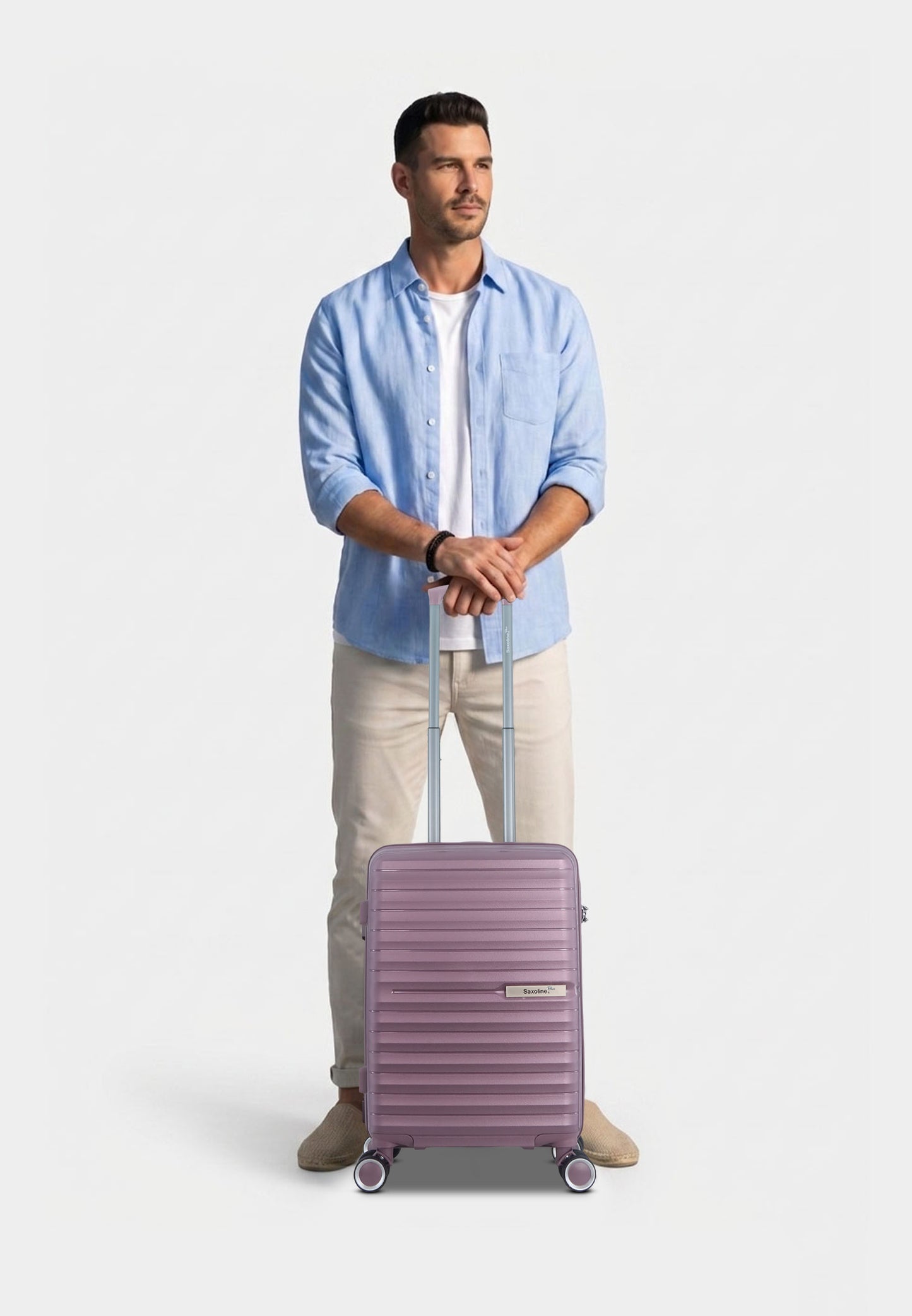 Saxoline Blue - Resort | Valise à main / Valise rigide / Valise à roulettes - 33 L - S - Violet