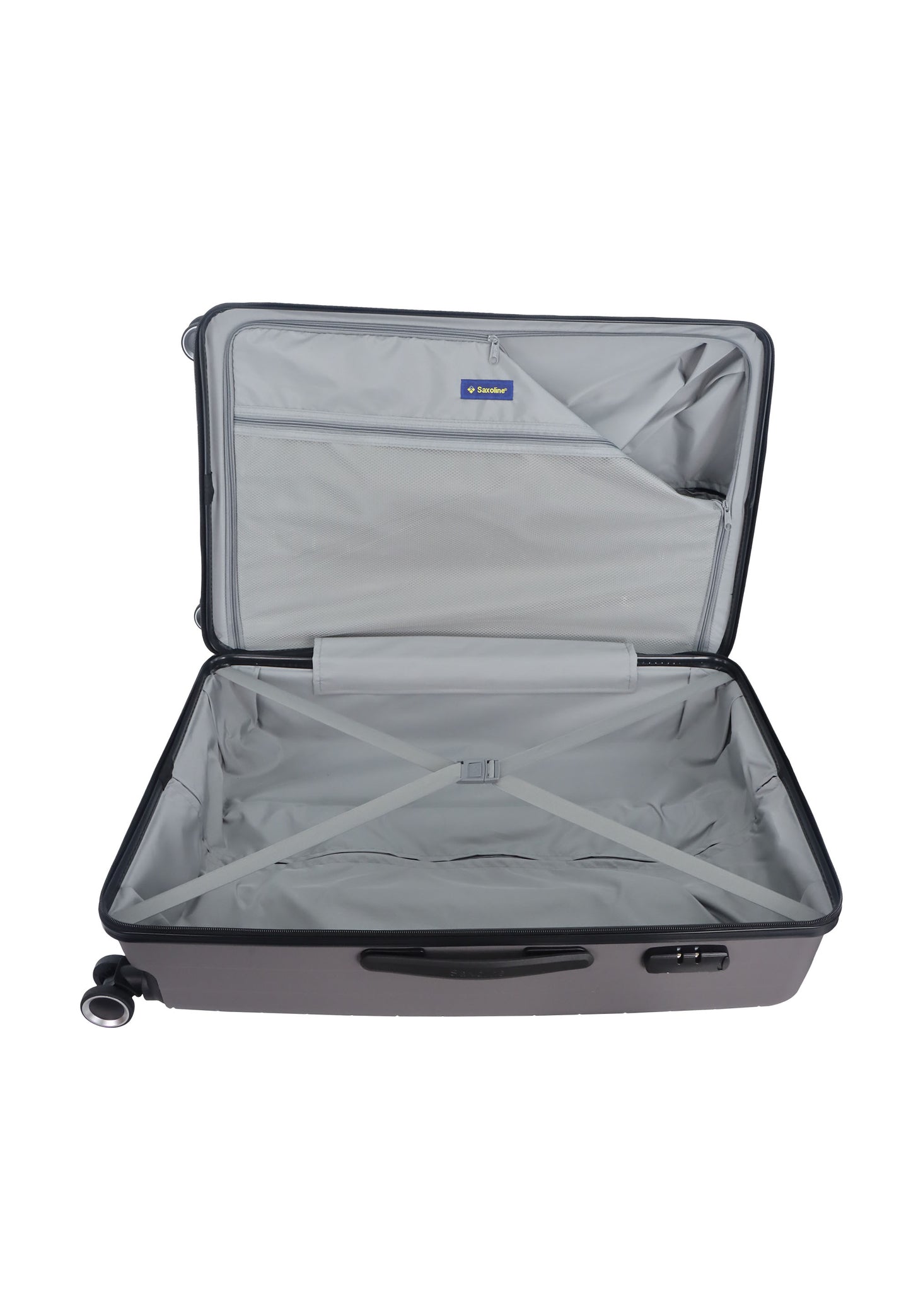 Saxoline – Fiesta | Harde Kofferset / Trolleyset – Small/Medium/Large – Grijs