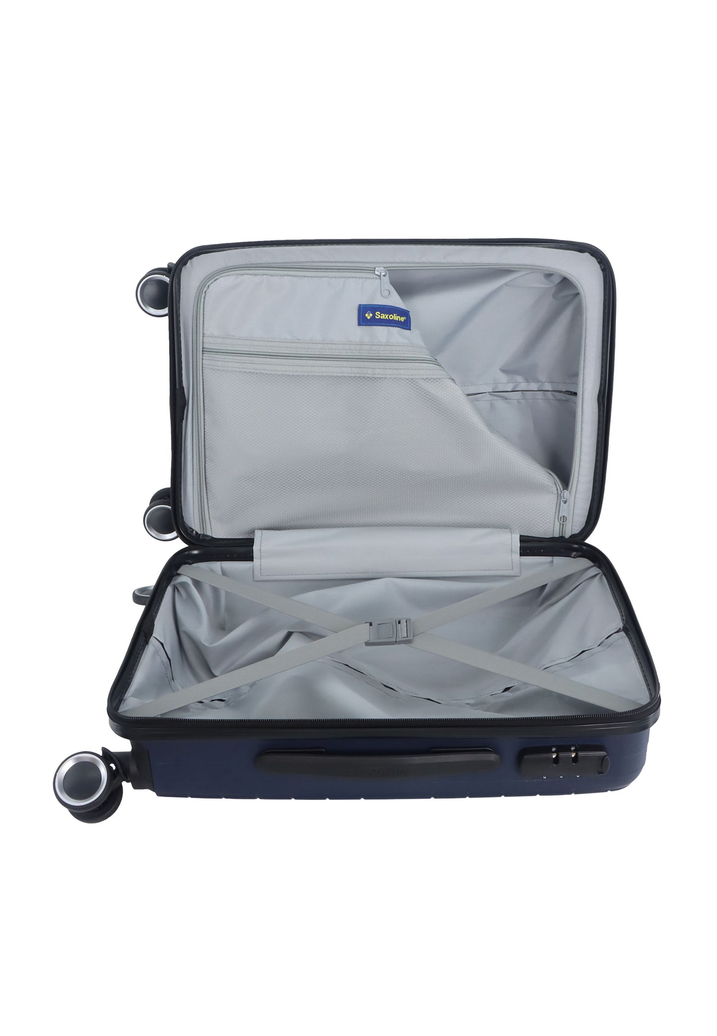 Saxoline – Fiesta | Handbagage / Harde Koffer / Reiskoffer – Small (33L) – Marine Blauw