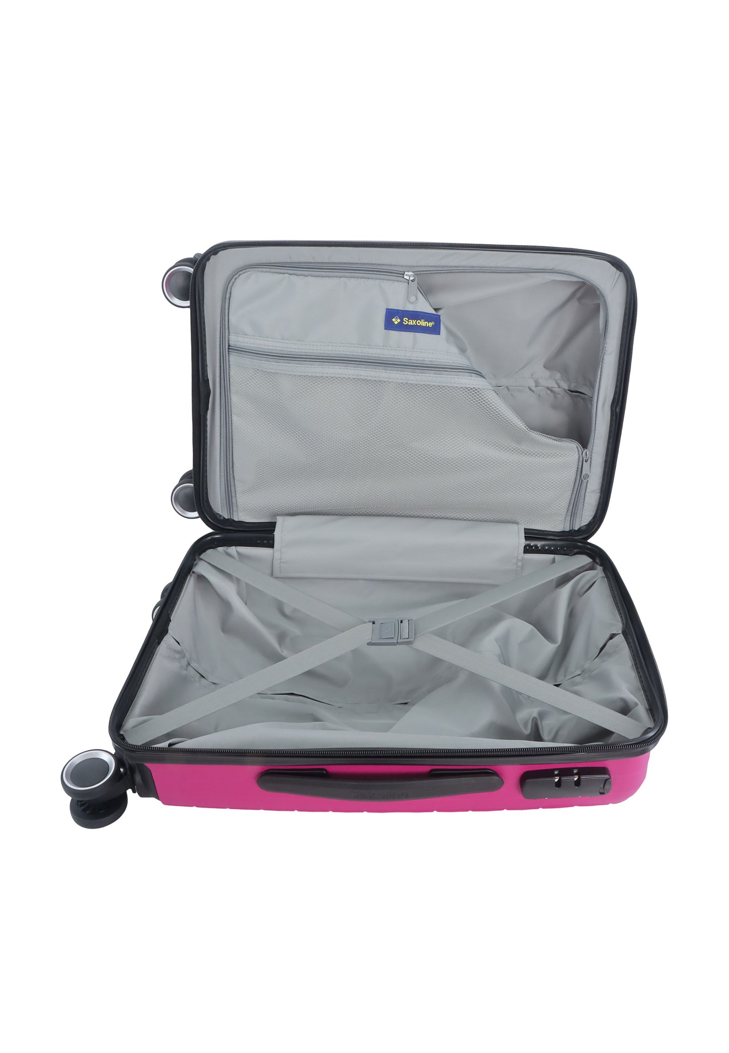 Saxoline - Fiesta | Bagage à main / Valise rigide / Valise - 33 L - Petit modèle - Fuchsia