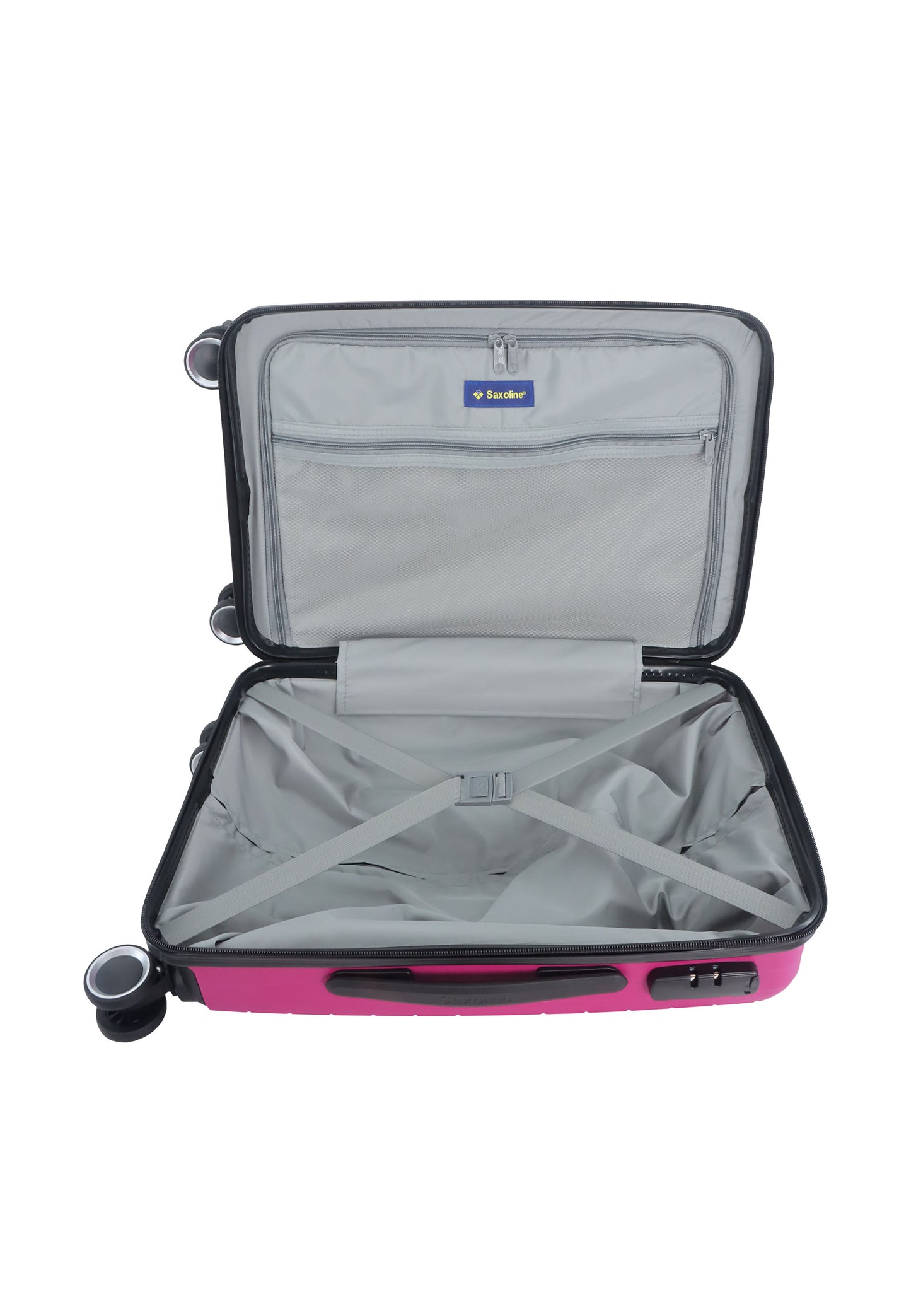 Saxoline - Fiesta | Bagage à main / Valise rigide / Valise - 33 L - Petit modèle - Fuchsia