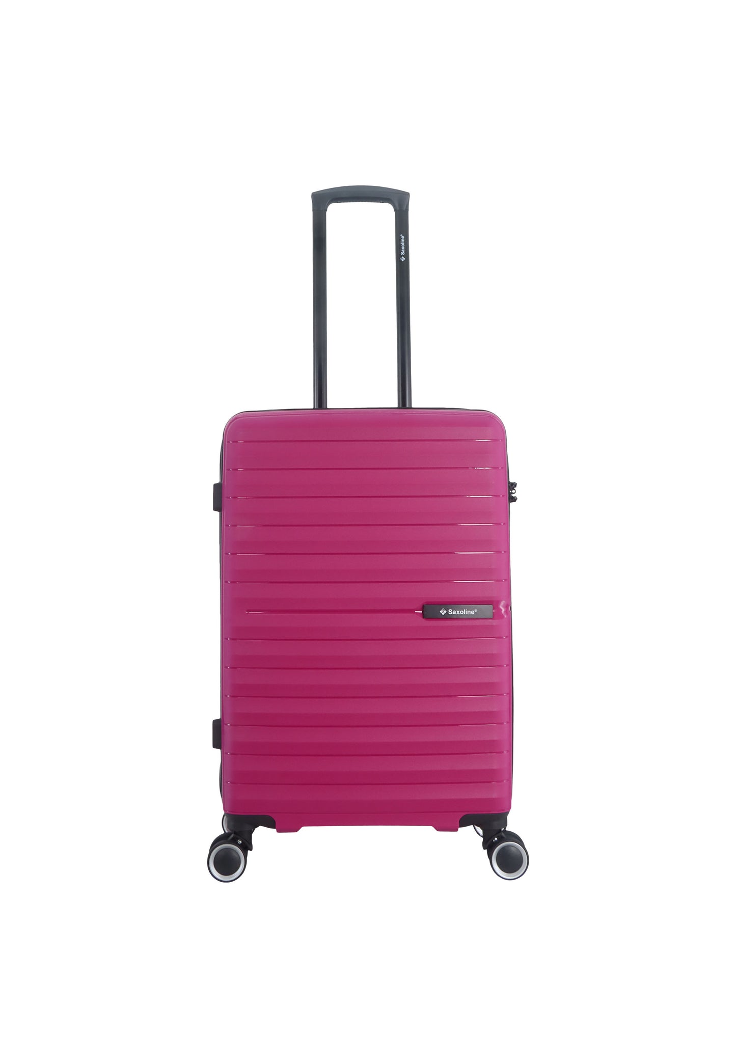 Saxoline - Fiesta | Valise rigide / Valise de voyage - 60 L - Moyenne - Fuchsia