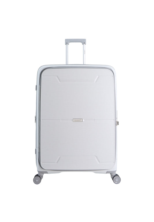 Saxoline Blue Boho Harde koffer / Trolley / Reiskoffer - (Large) - Wit