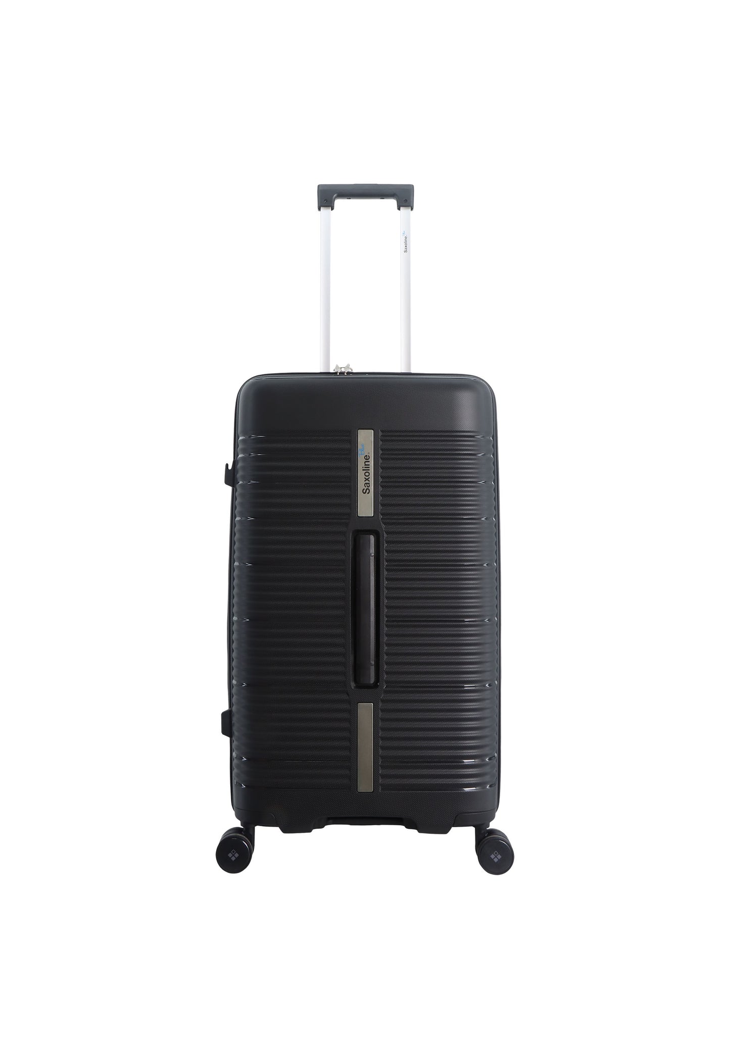 Saxoline Blue Overly Harde koffer / Trolley / Reiskoffer - (Medium) - Zwart