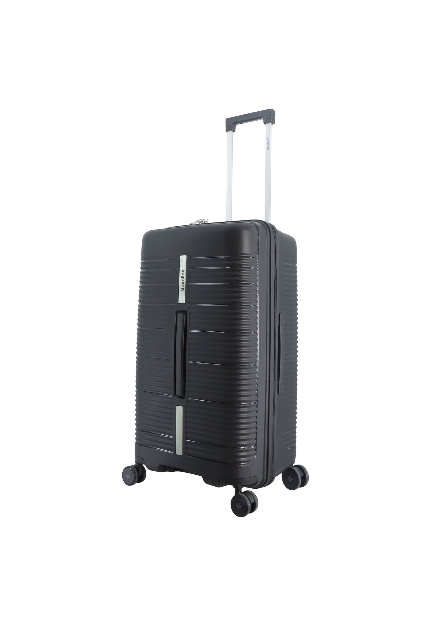 Saxoline Blue Overly Harde koffer / Trolley / Reiskoffer - (Medium) - Zwart