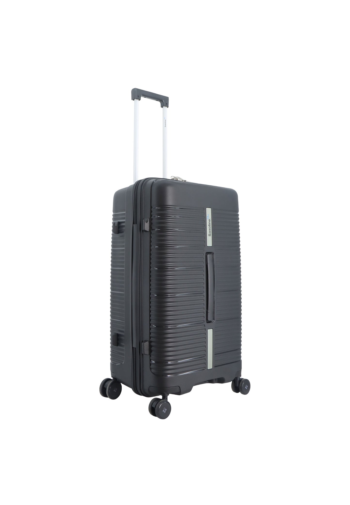 Saxoline Blue Overly Harde koffer / Trolley / Reiskoffer - (Medium) - Zwart