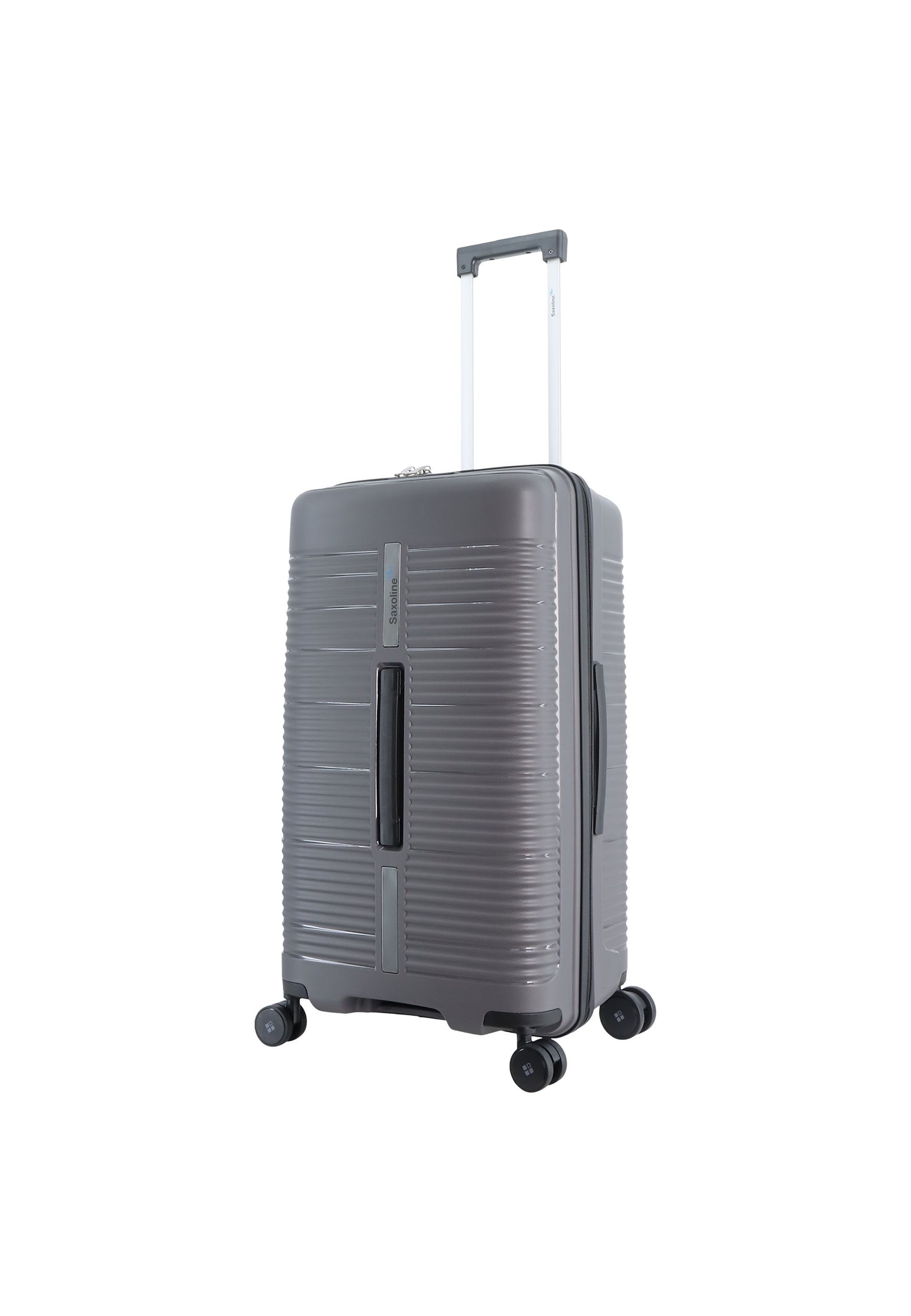 Saxoline Blue Overly Harde koffer / Trolley / Reiskoffer - (Medium) - Zilver