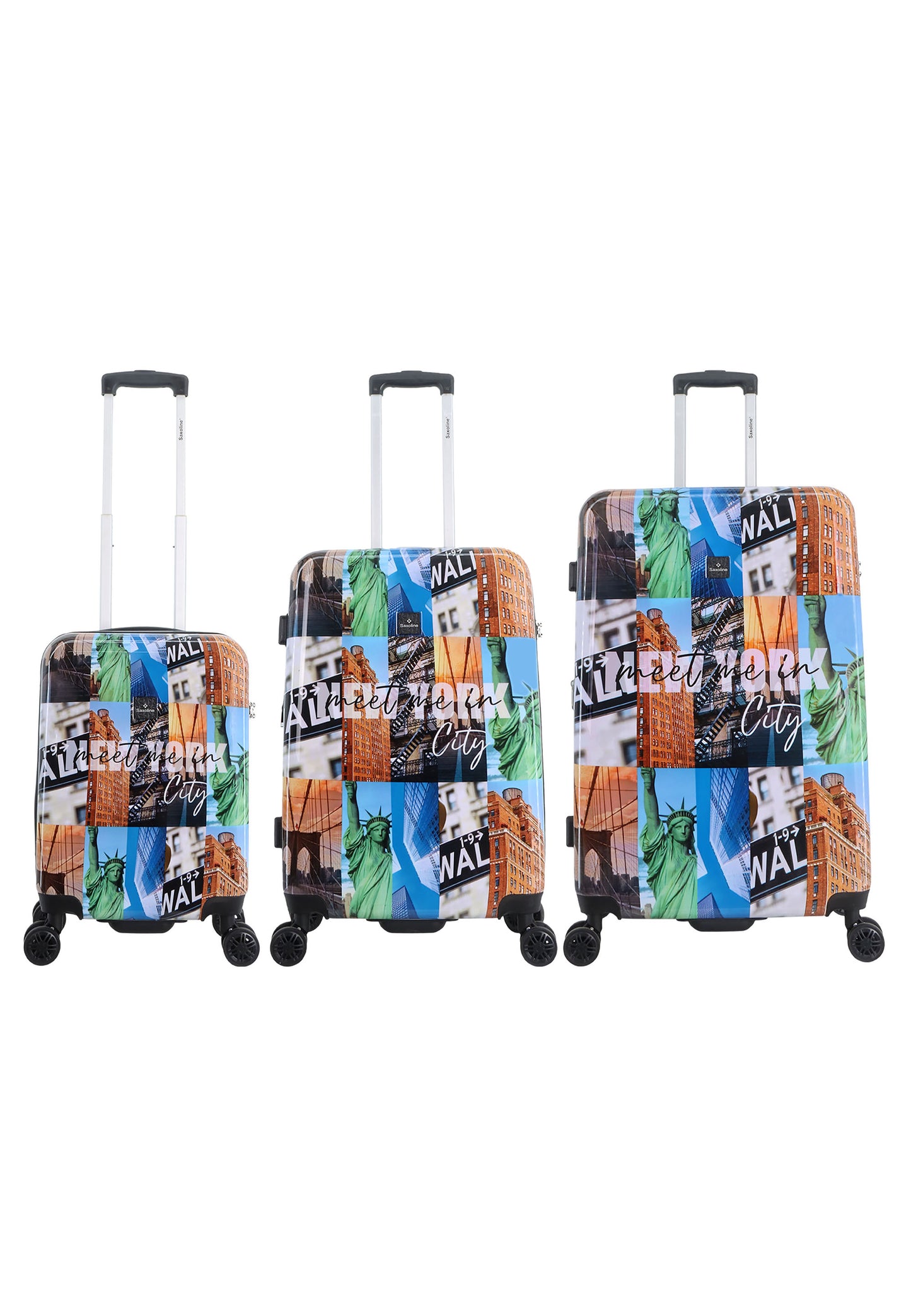 Saxoline - The Big Apple | Harde koffer set / Trolley set / Reiskoffer set - (S/M/L) Printed