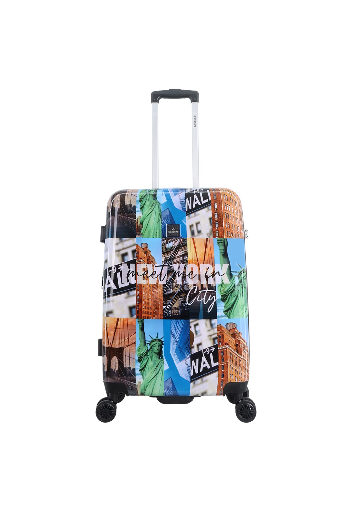 Ssaxoline The Big Apple Harde koffer / Trolley / Reiskoffer - (Medium) Printed