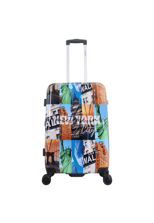 Ssaxoline The Big Apple Harde koffer / Trolley / Reiskoffer - (Medium) Printed