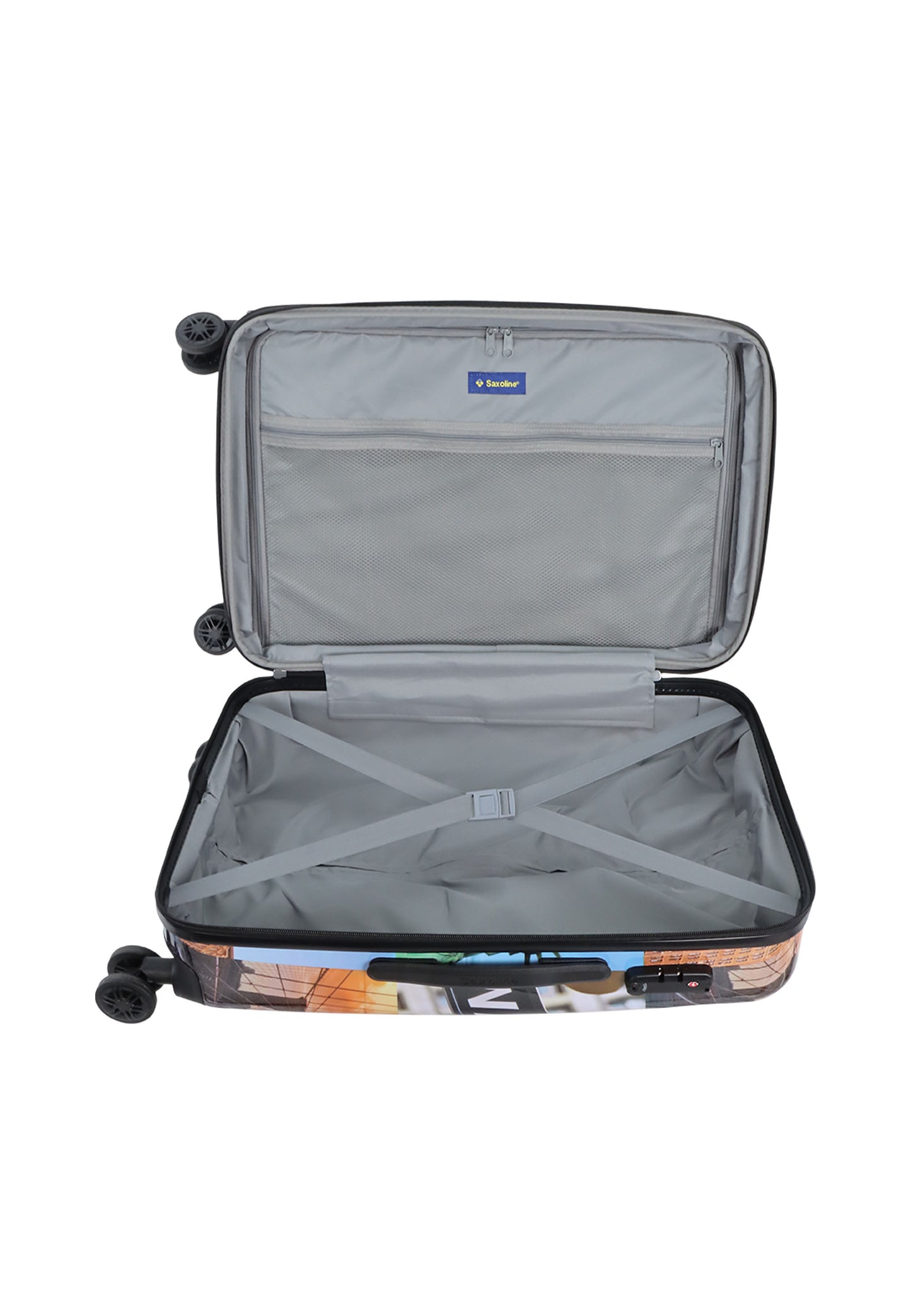 Ssaxoline The Big Apple Harde koffer / Trolley / Reiskoffer - (Medium) Printed
