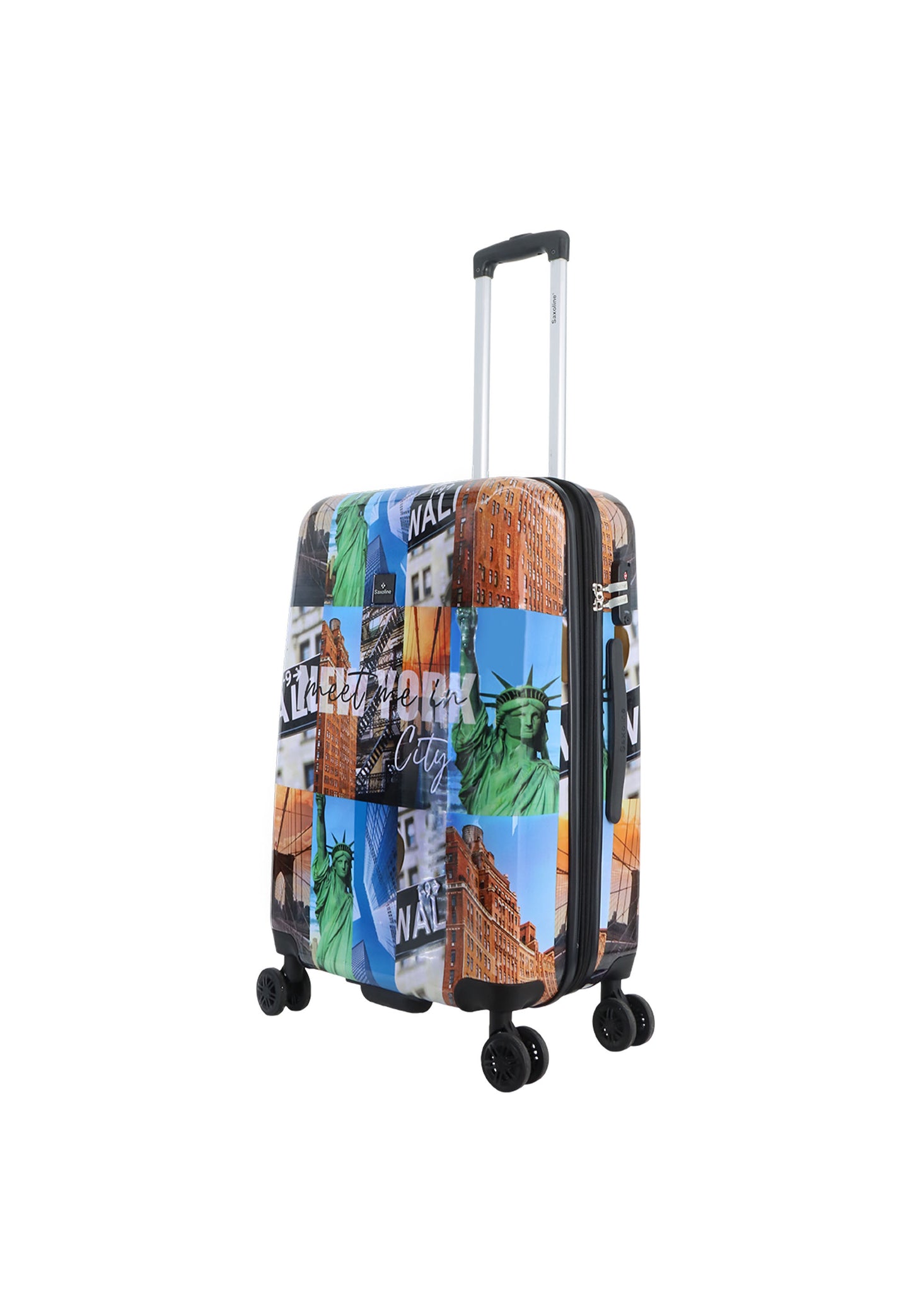 Ssaxoline The Big Apple Harde koffer / Trolley / Reiskoffer - (Medium) Printed