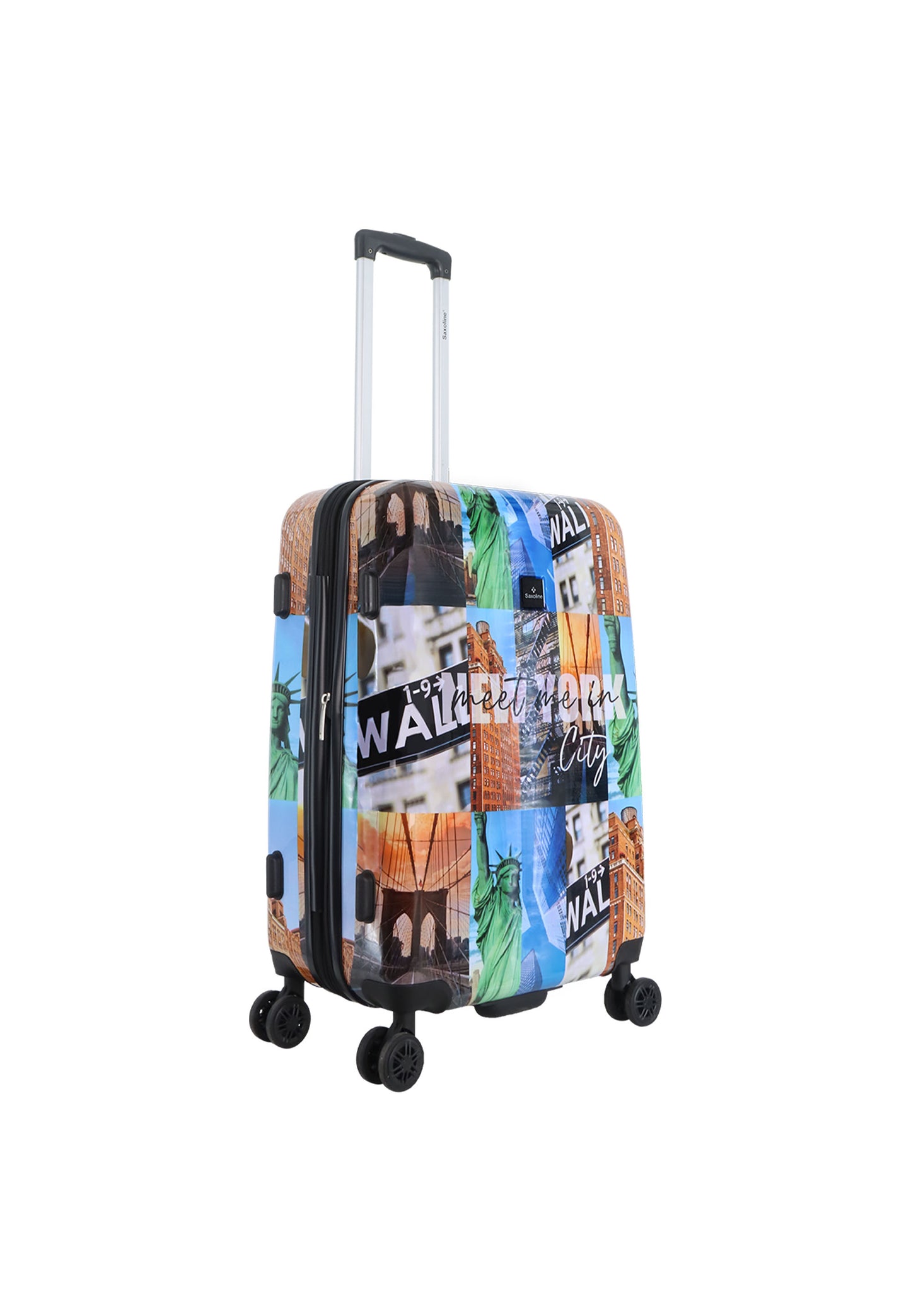 Ssaxoline The Big Apple Harde koffer / Trolley / Reiskoffer - (Medium) Printed