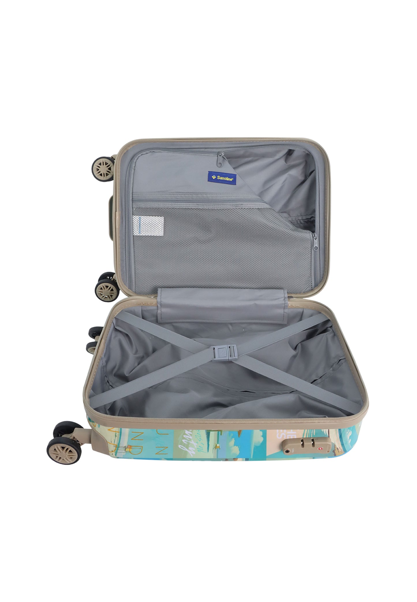 Ssaxoline Coastal Beauty Handbagage harde koffer / Trolley / Reiskoffer - (Small) Printed