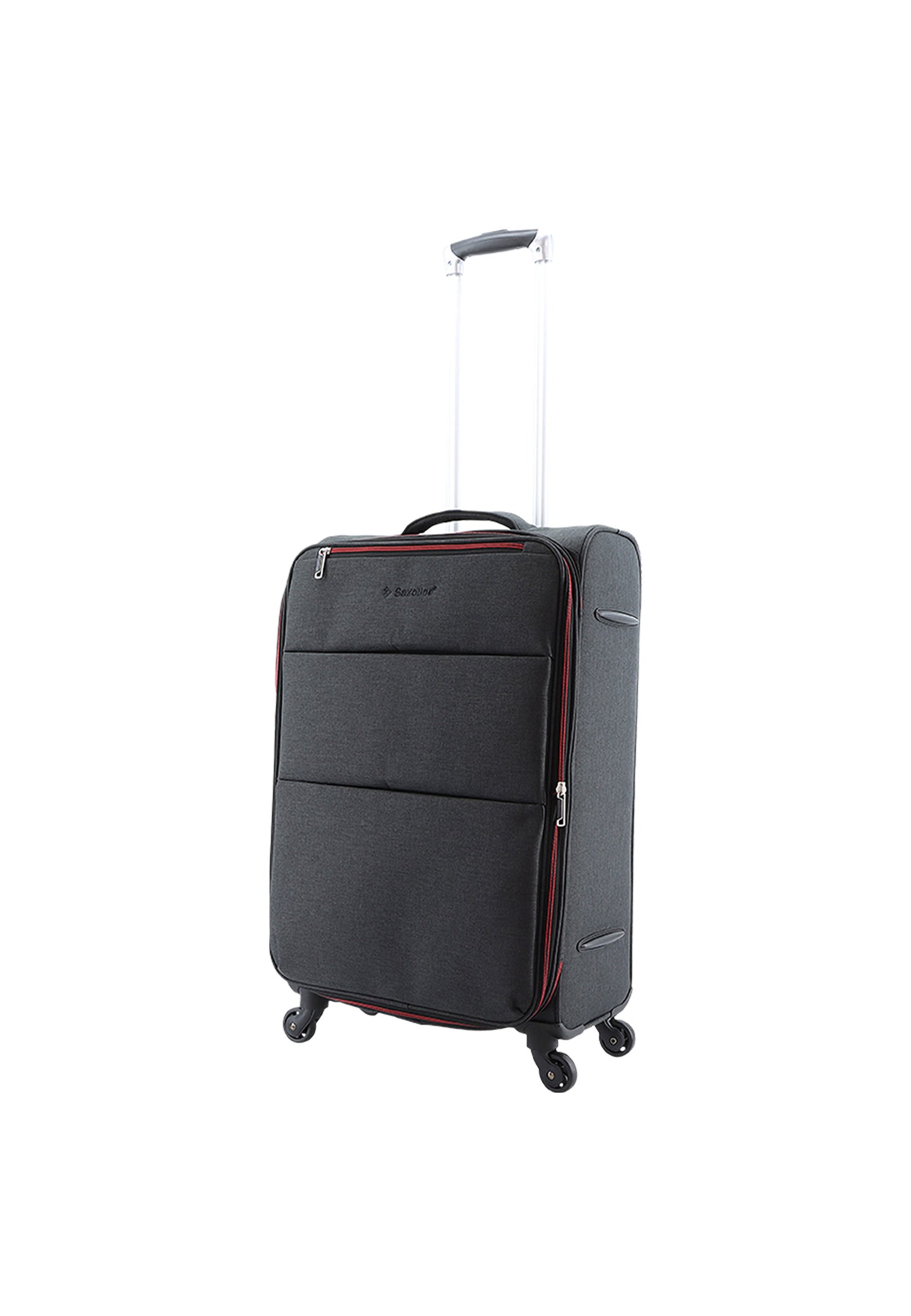 Saxoline Relax Red zipper zachte bagage Rieskoffer Medium