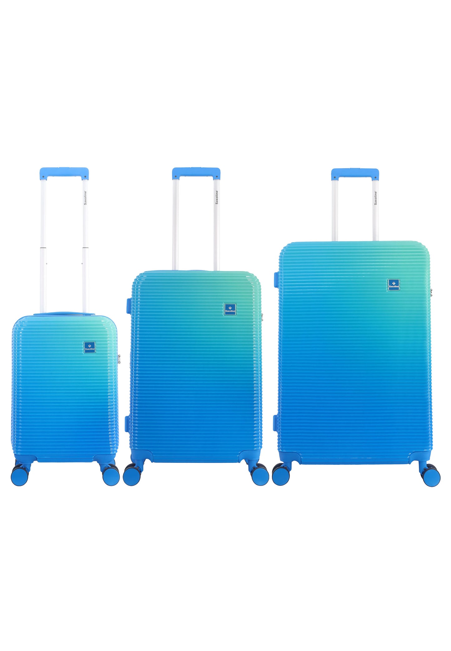 Saxoline - Twist | Valise rigide / Trolley / Valise - S/M/L - Bleu