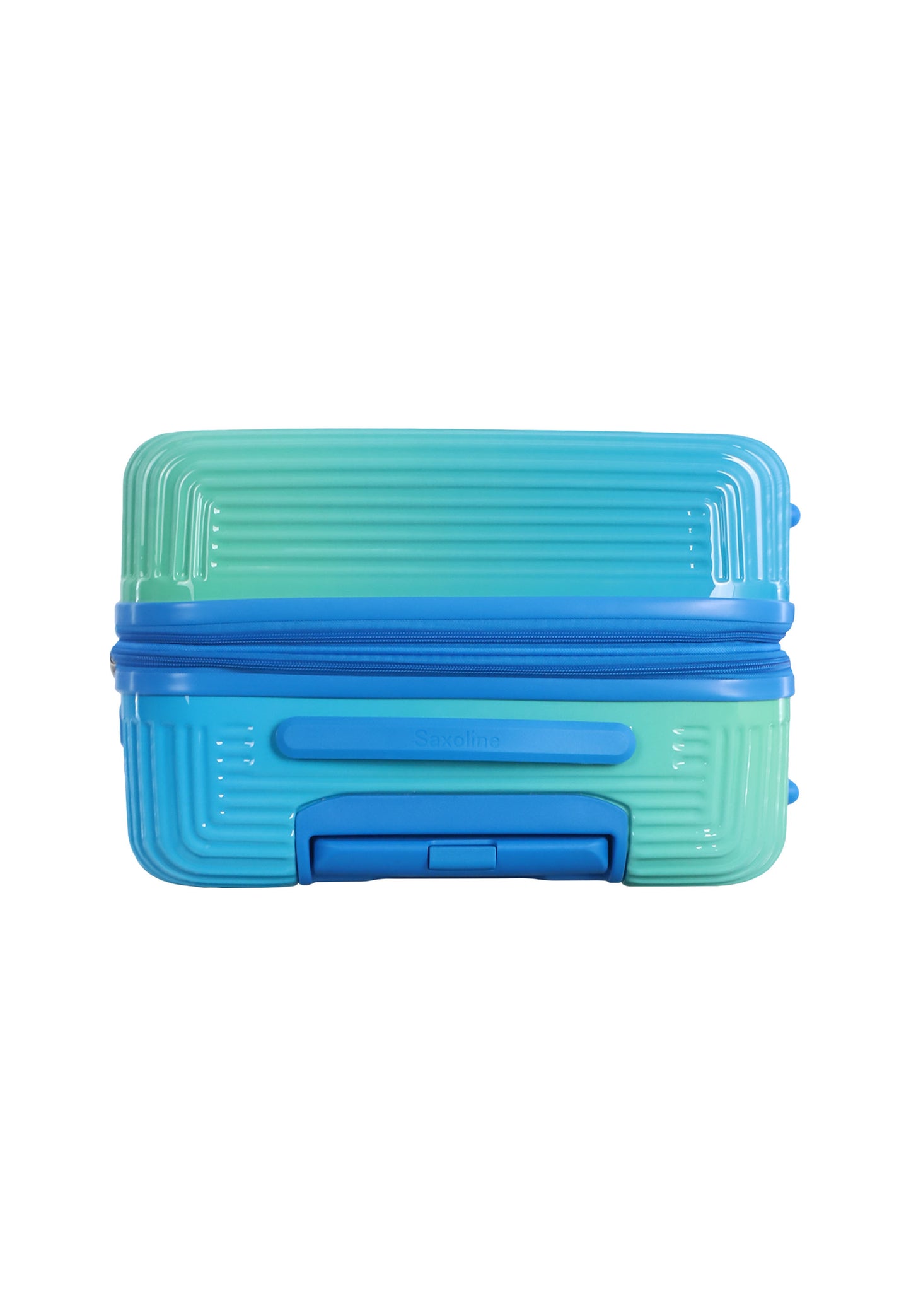 Saxoline - Twist | Valise rigide / Valise à roulettes / Valise de voyage - Moyenne - Bleu