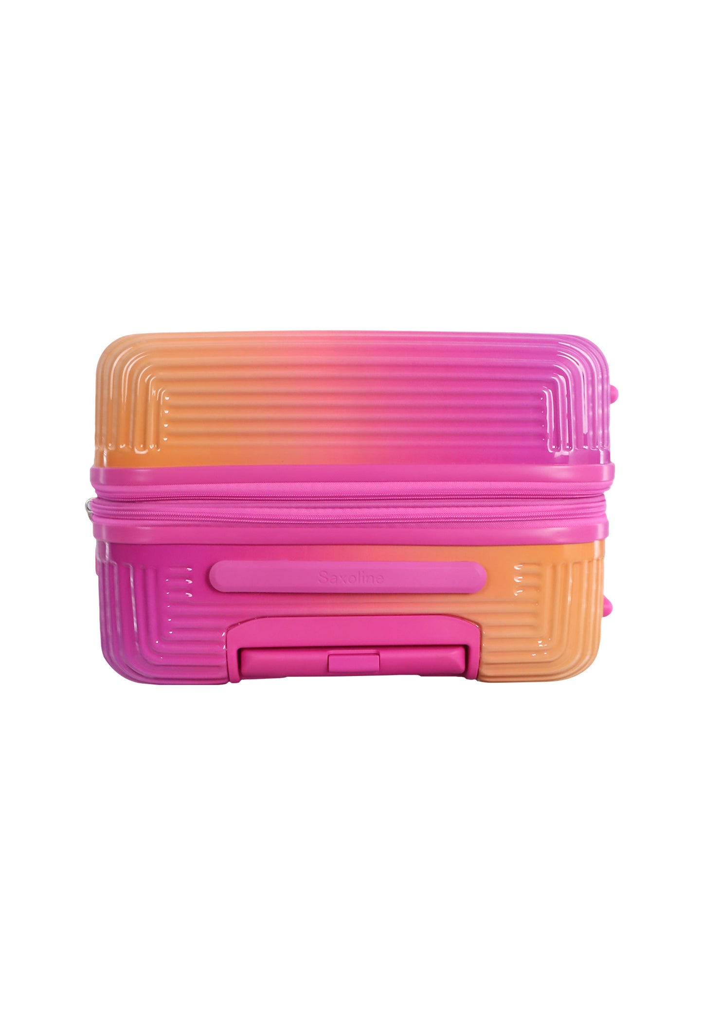 Saxoline - Twist | Valise rigide / Valise à roulettes / Valise de voyage - M - Fuchsia