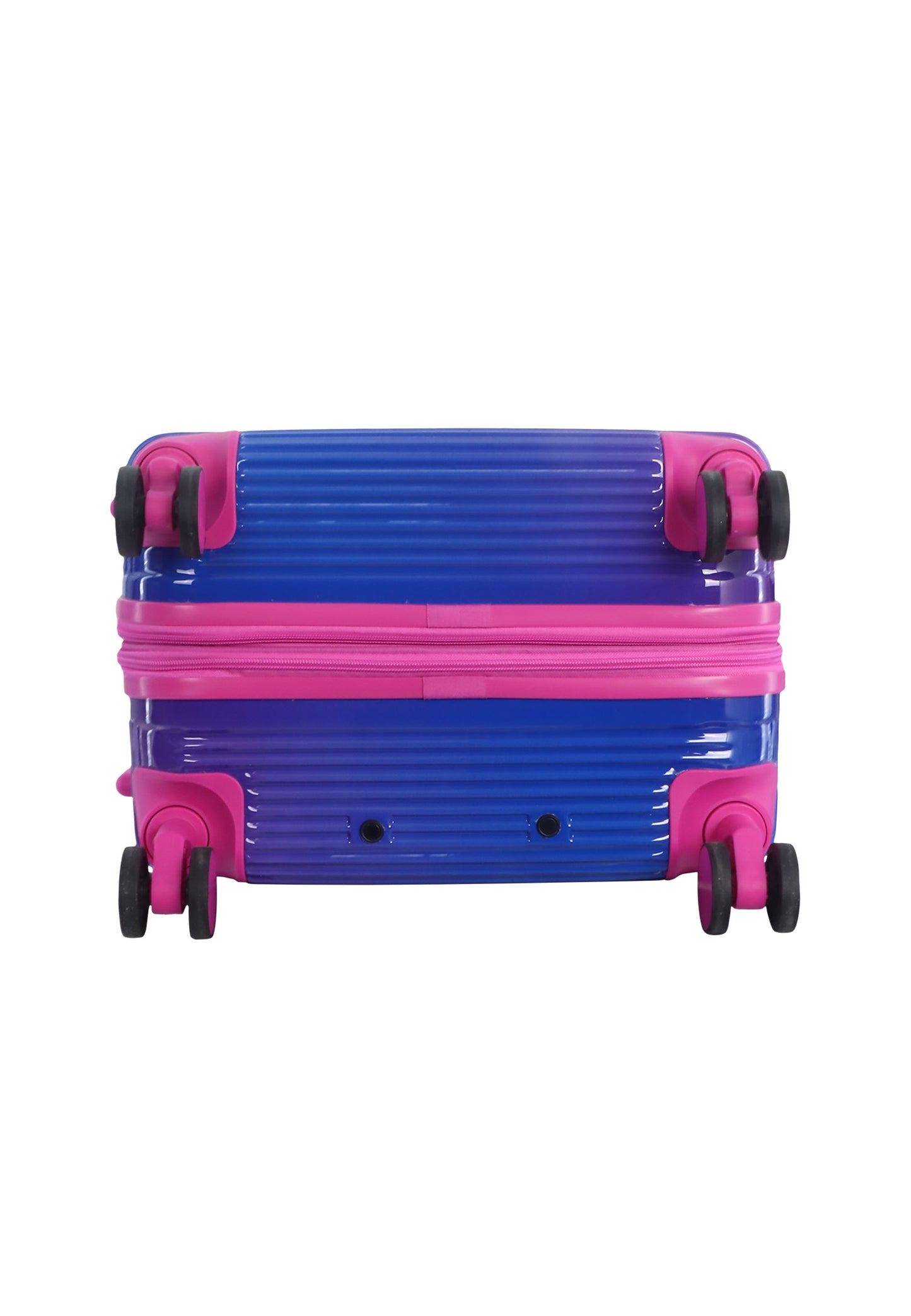 Saxoline - Twist | Valise rigide / Valise à roulettes / Valise de voyage - M - Fuchsia