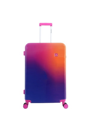 Saxoline - Twist | Valise rigide / Valise à roulettes / Valise de voyage - L - Fuchsia