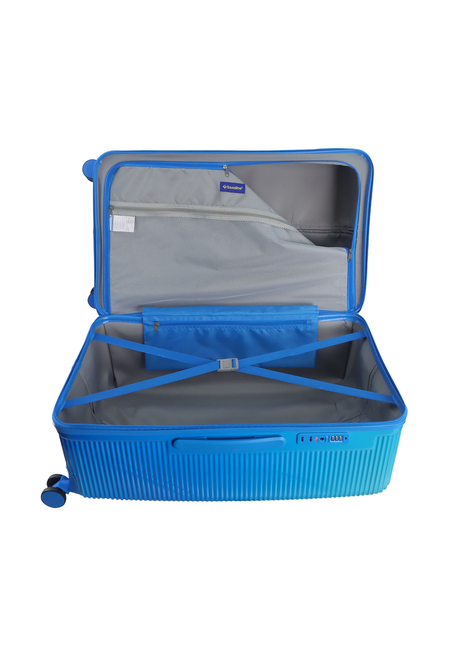 Saxoline - Twist Trunk | Harde Koffer / Trolley / Reiskoffer - L - Blauw