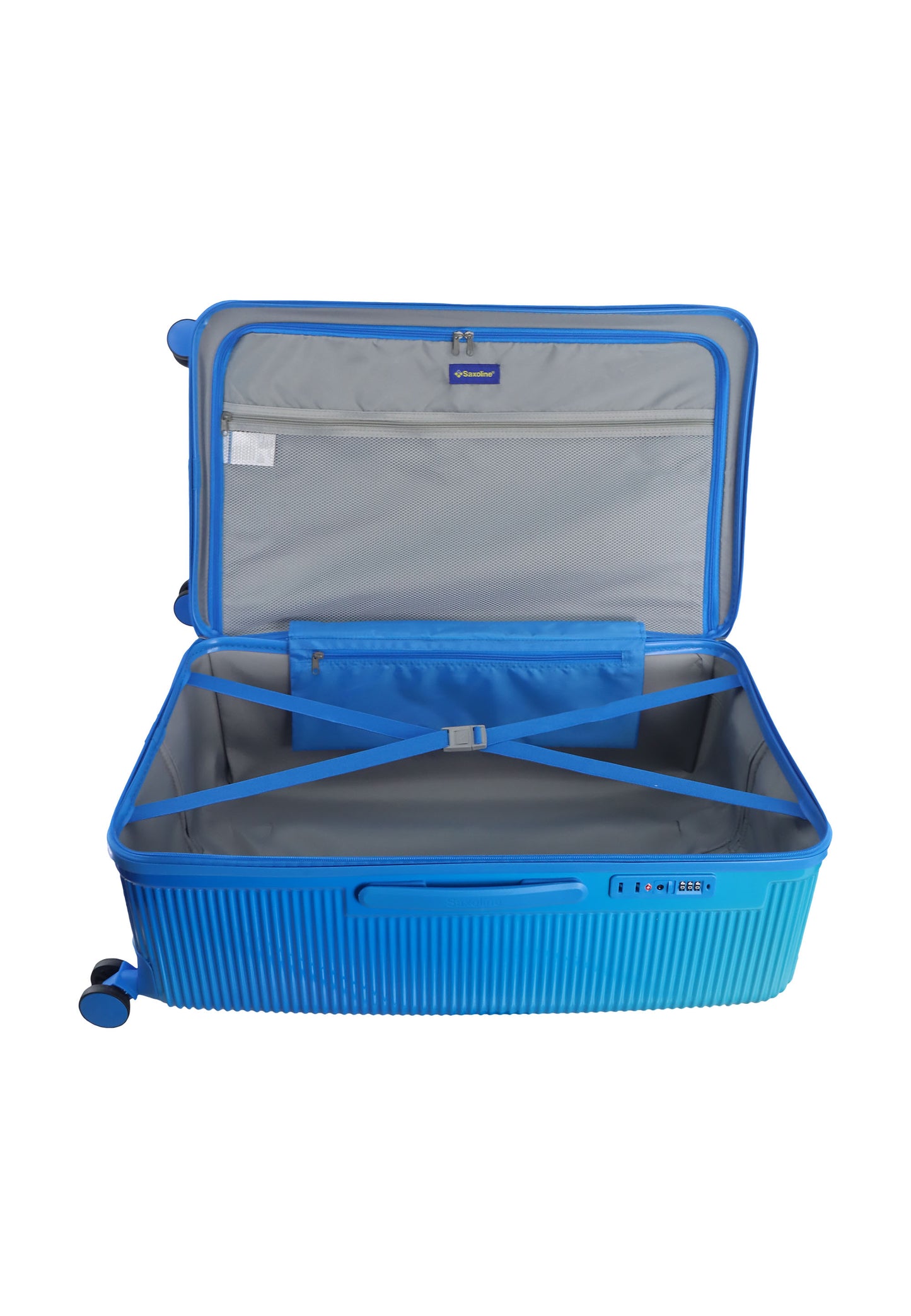 Saxoline - Twist Trunk | Harde Koffer / Trolley / Reiskoffer - L - Blauw
