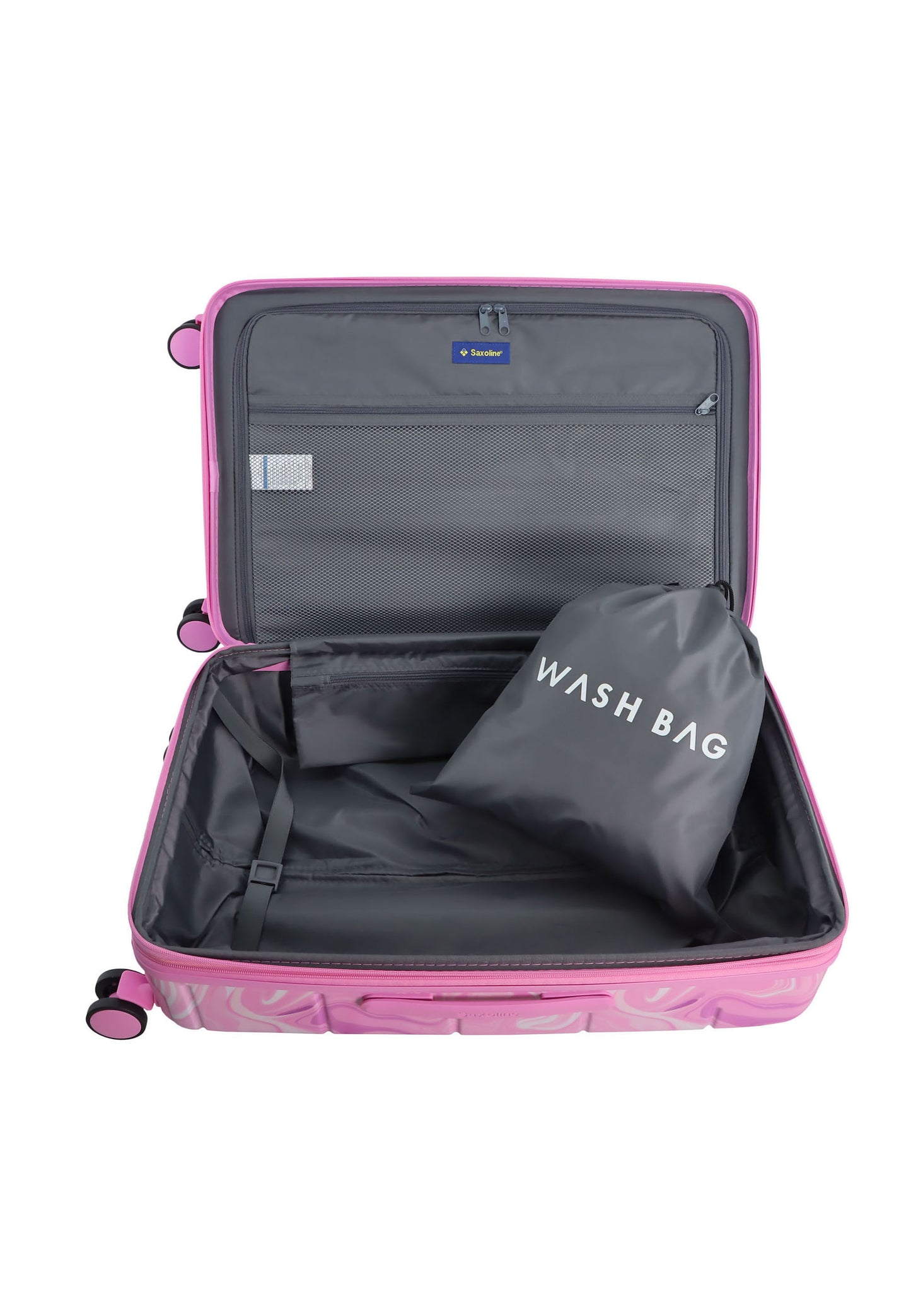 Saxoline Harde Koffer | Trolley | Reiskoffer - 67cm (Medium) - Splash Print