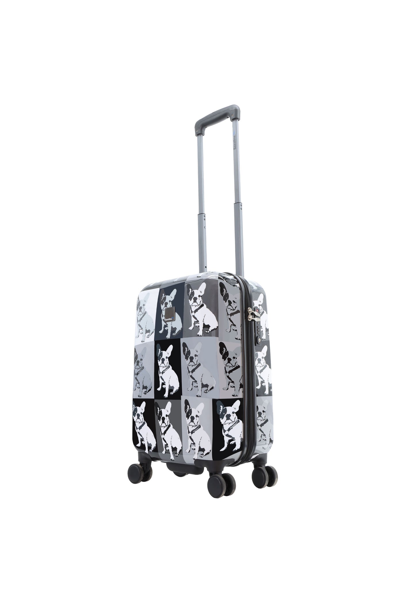 Saxoline koffer met leuke bulldog print online kopen
