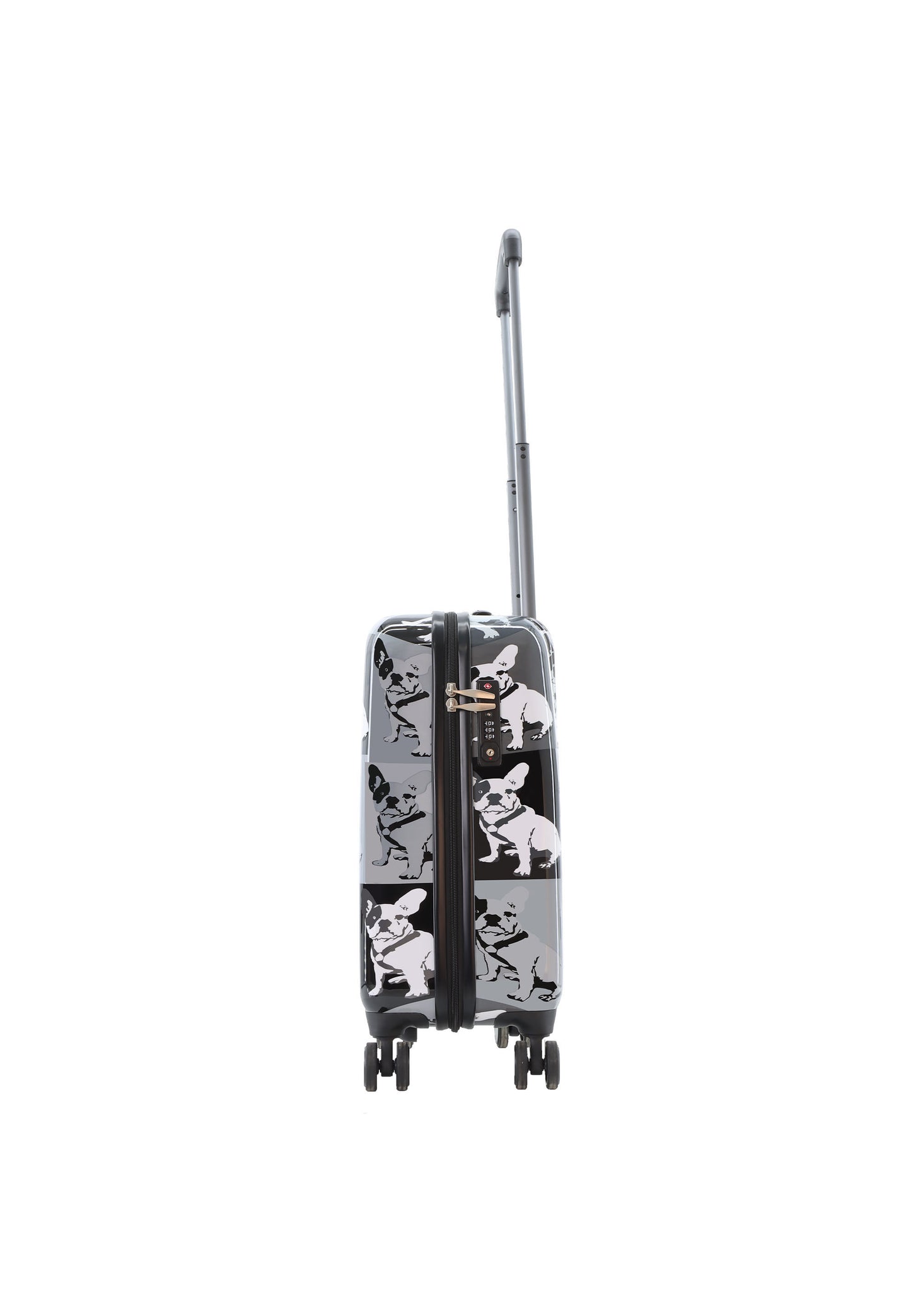 Saxoline Blue koffer met bulldog print