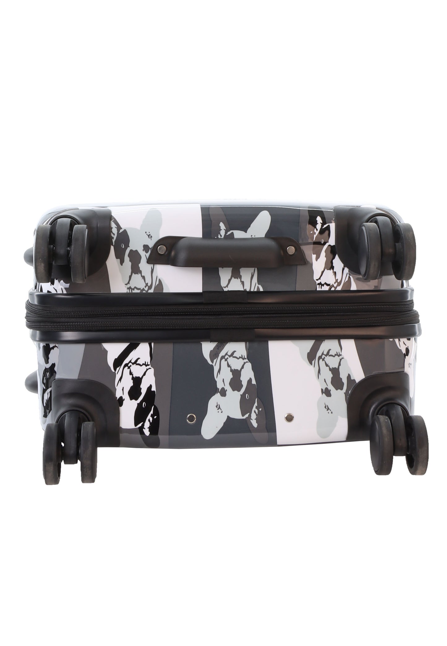 Saxoline Blue Harde Koffer | Trolley | Reiskoffer - 67cm (M) - Bulldog Print