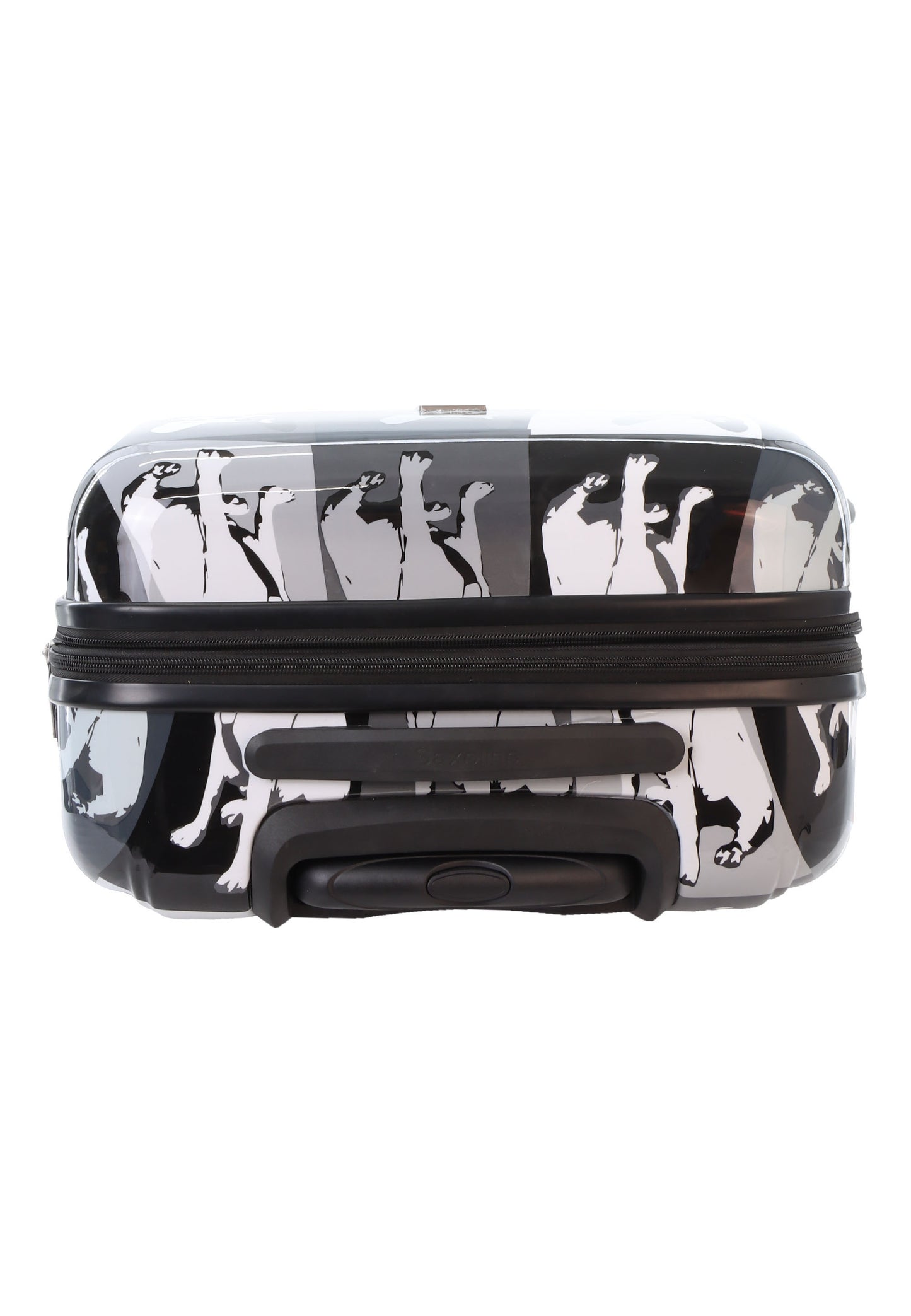 Saxoline Blue Harde Koffer | Trolley | Reiskoffer - 67cm (M) - Bulldog Print