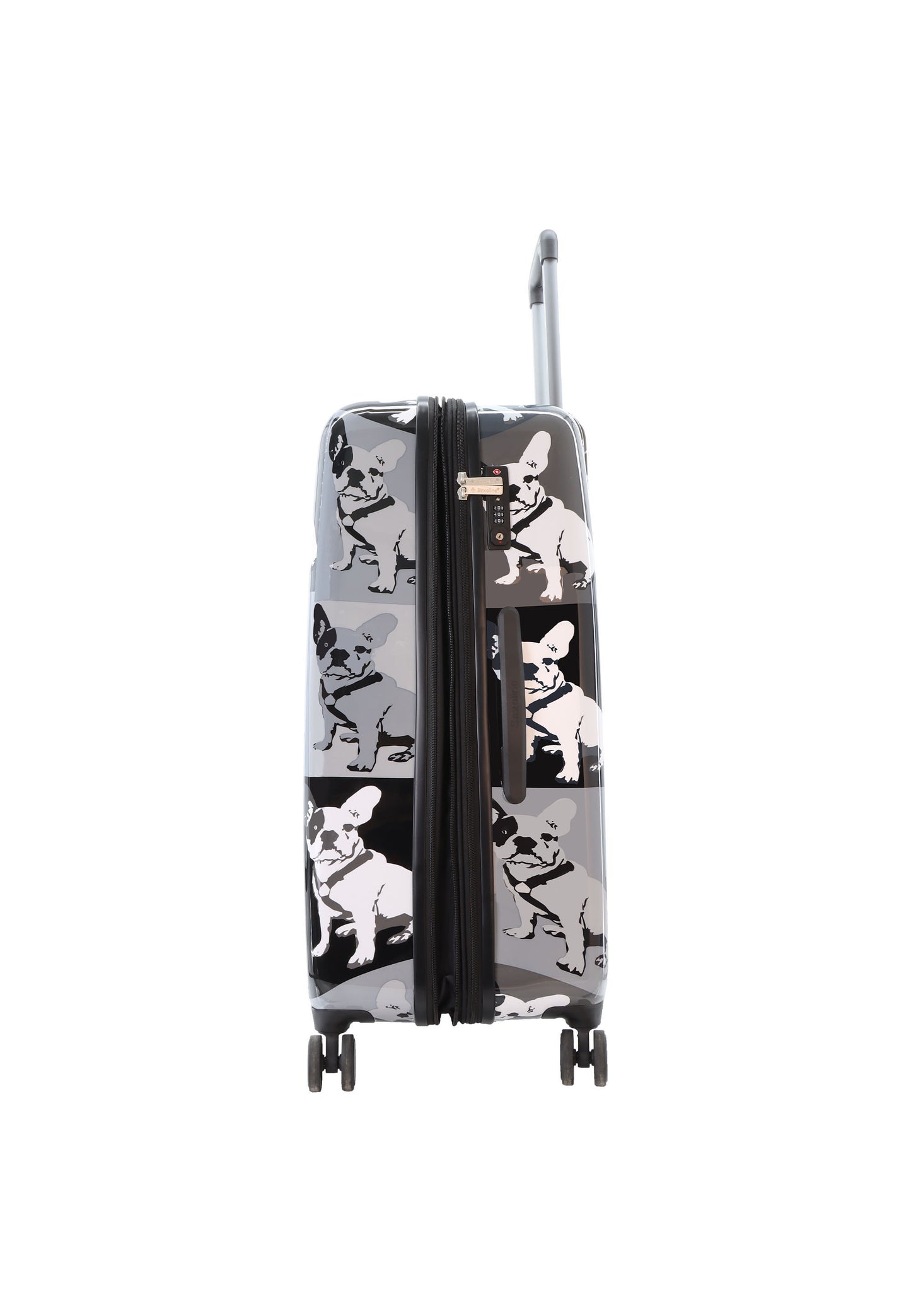 Saxoline Blue Harde Koffer | Trolley | Reiskoffer - 77cm (L) - Bulldog Print