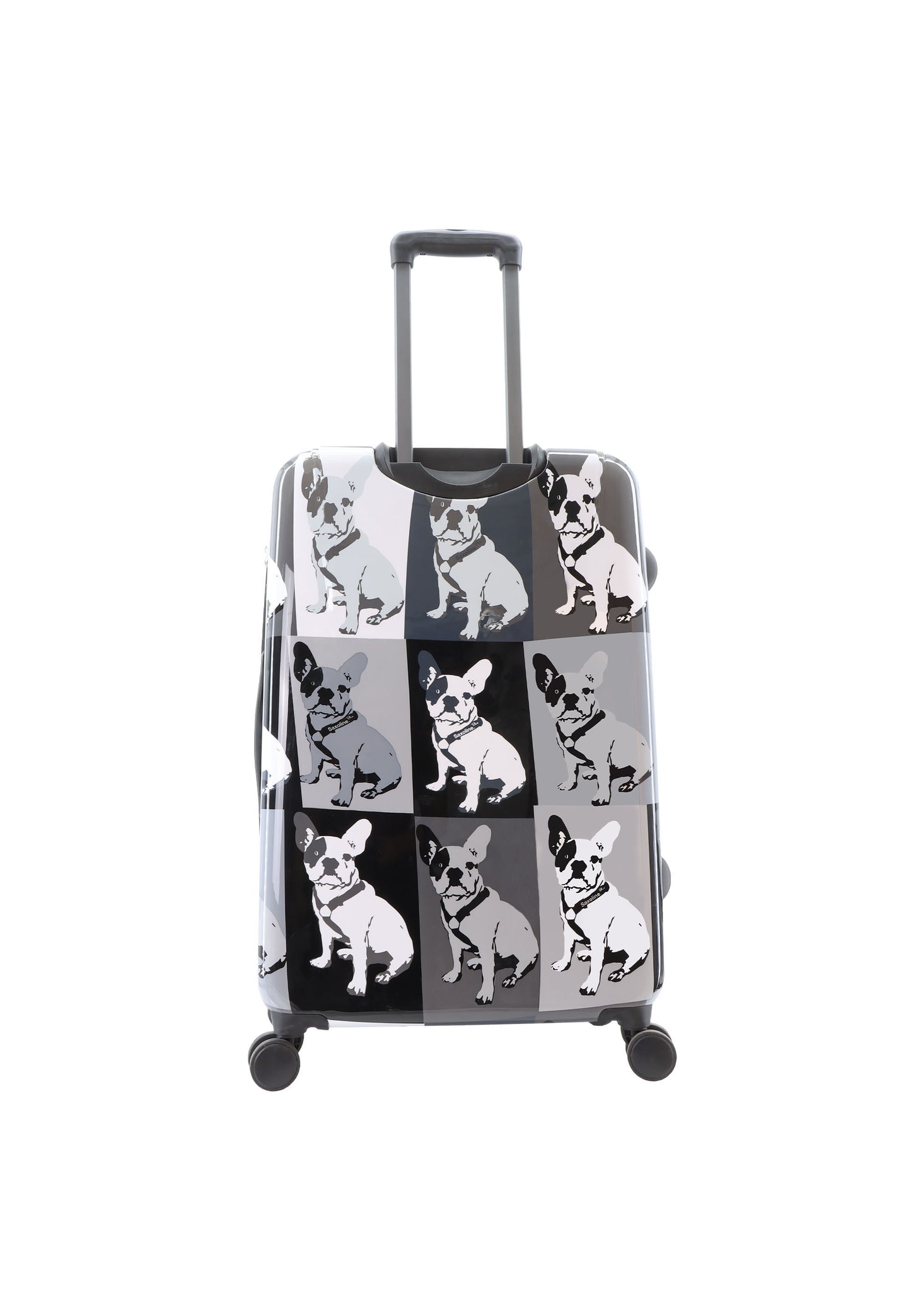 Saxoline Blue Harde Koffer | Trolley | Reiskoffer - 77cm (L) - Bulldog Print