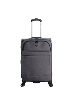 Zachte Saxoline polyester koffer op 4 wielen