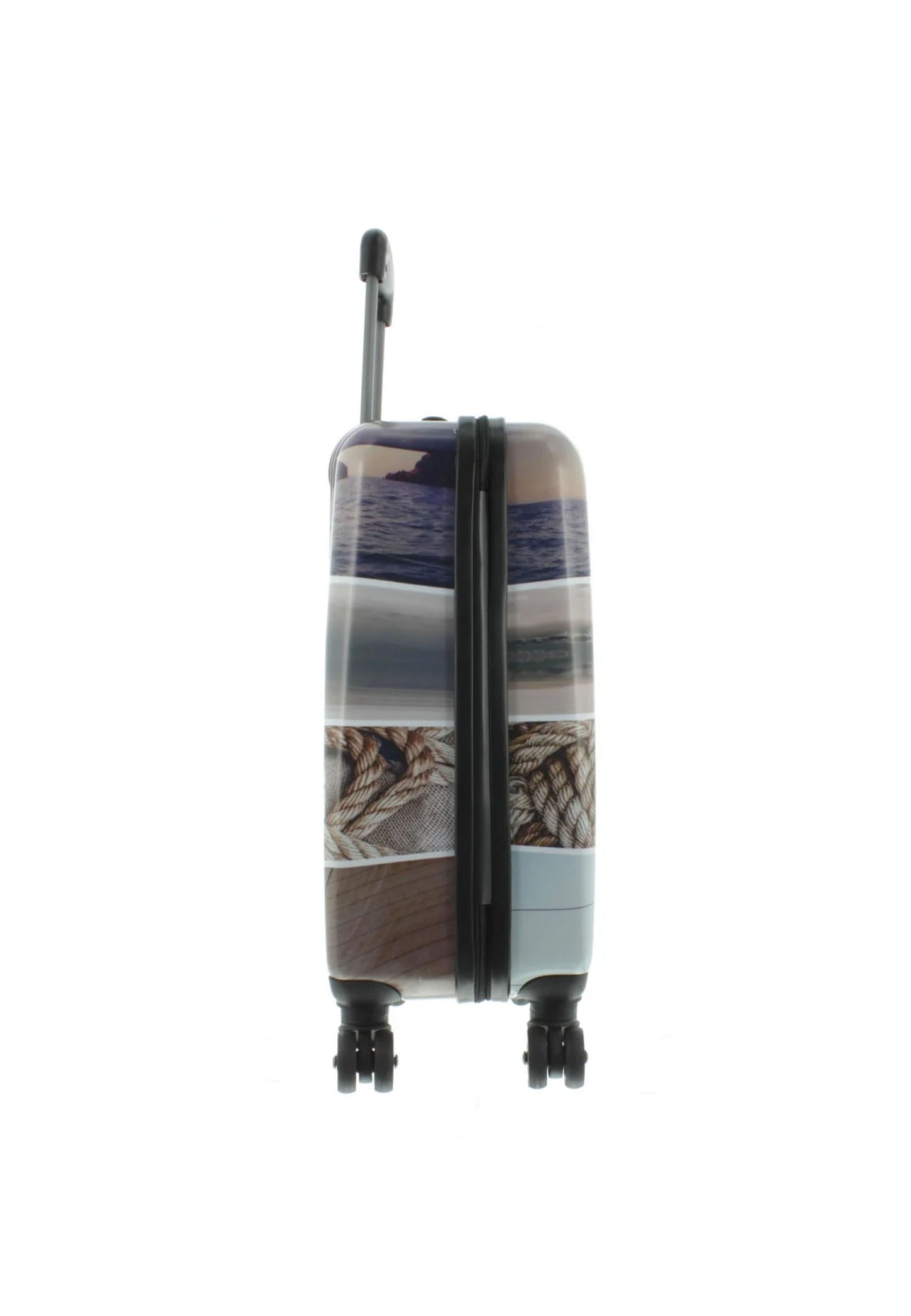 Valise cabine rigide Saxoline Blue, valise imprimée, bagage de voyage - 55cm (S) ? Imprimé Voile