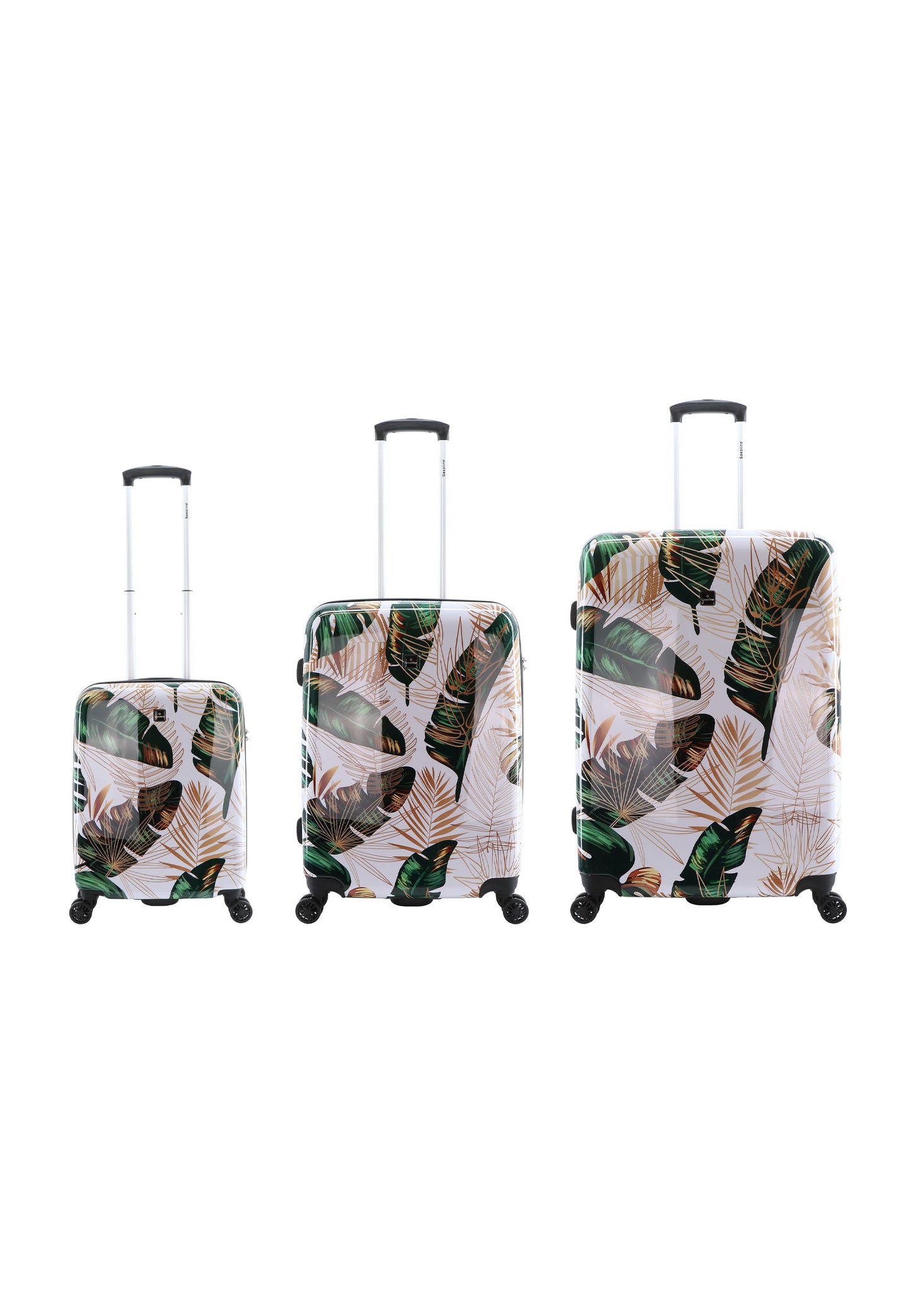 Saxoline Harde Kofferset 3-Delig / Reiskofferset / Trolleyset - Virgin Forest Print