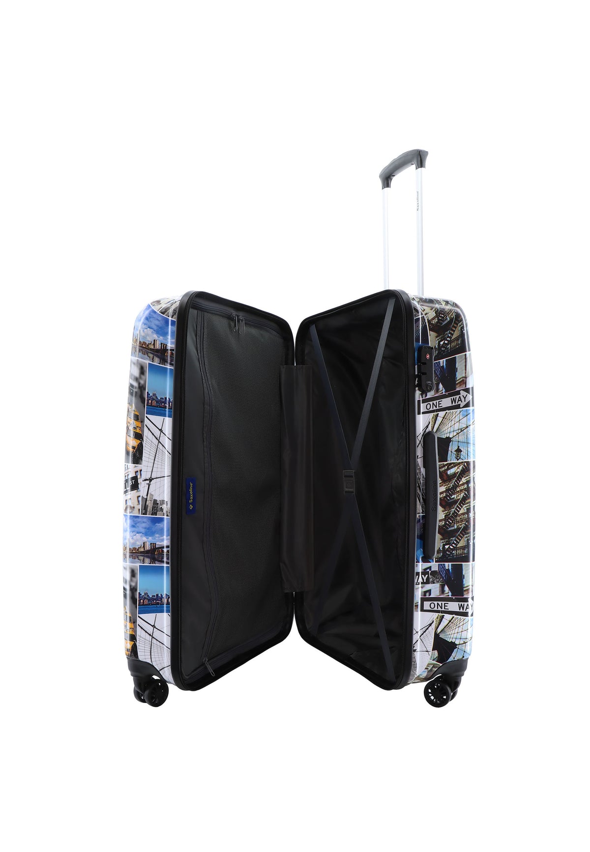 Productfoto van Saxoline Harde Koffer / Trolley / Reiskoffer - 77 cm (Large) - Brooklyn Print